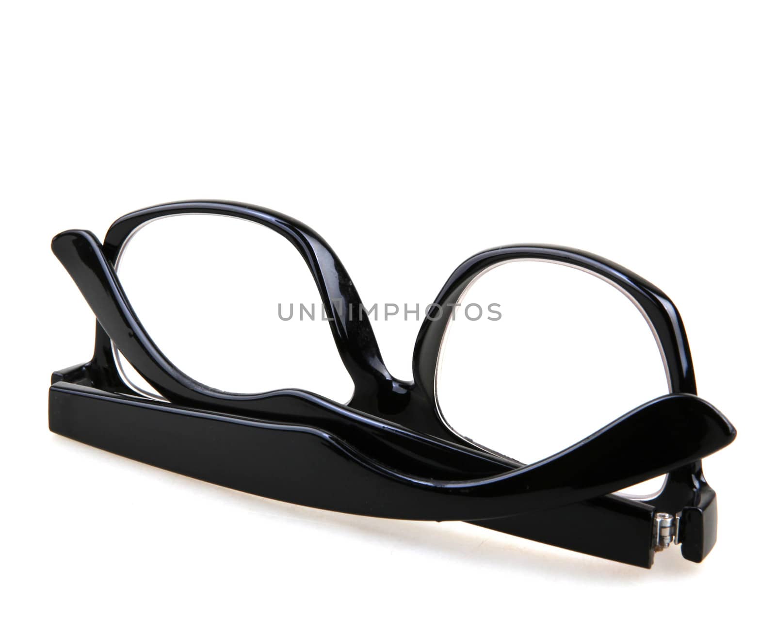 Black Eye Glasses Isolated On White