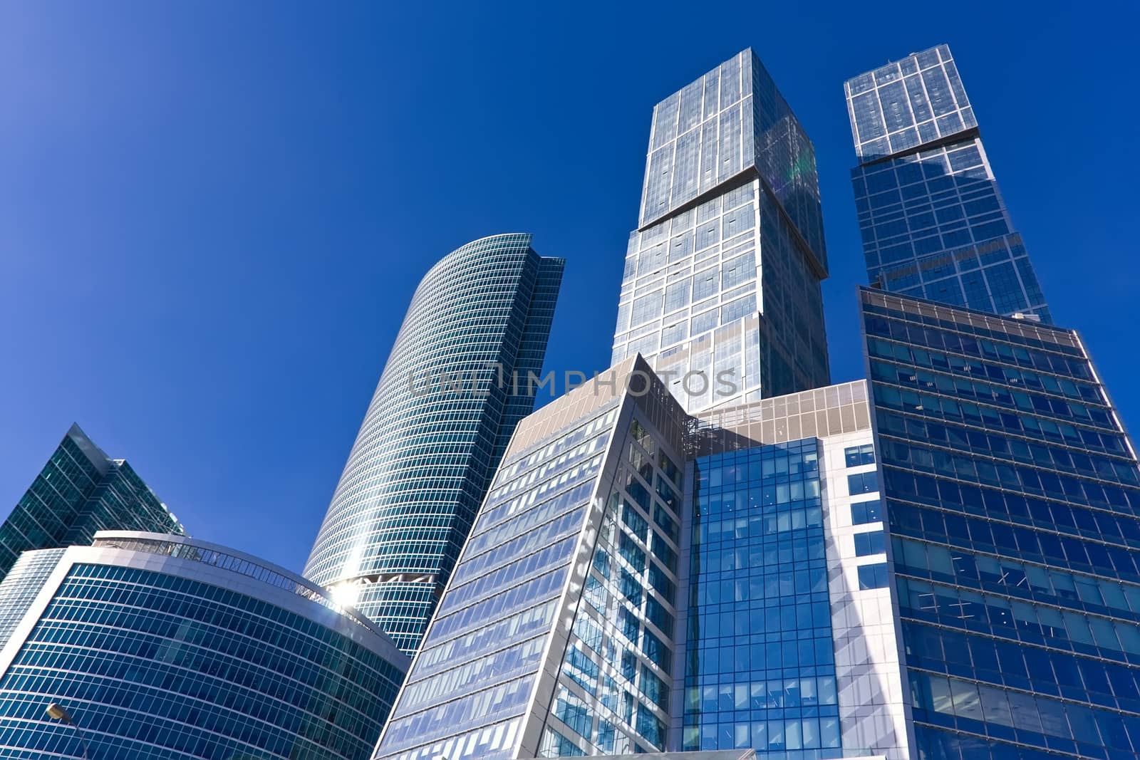 Modern scyscrapers of Moscow city business center