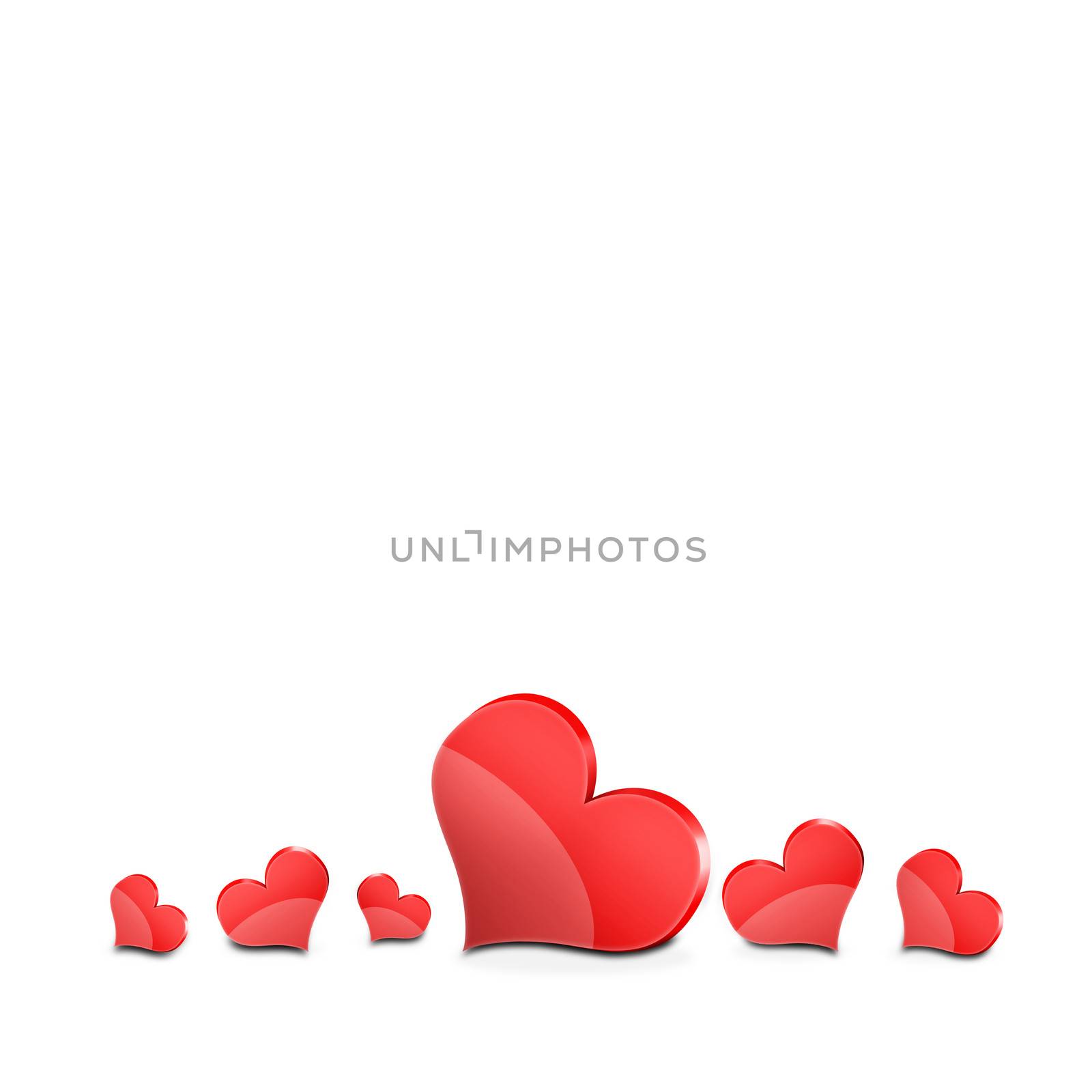 Abstract background of hearts. The concept of Valentine's Day