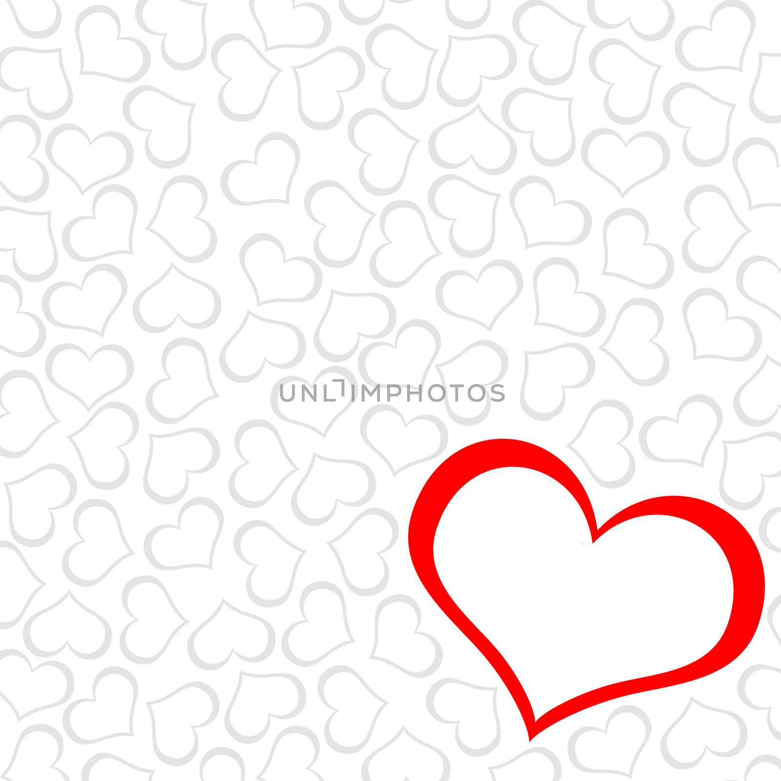 Abstract background of hearts. The concept of Valentine's Day