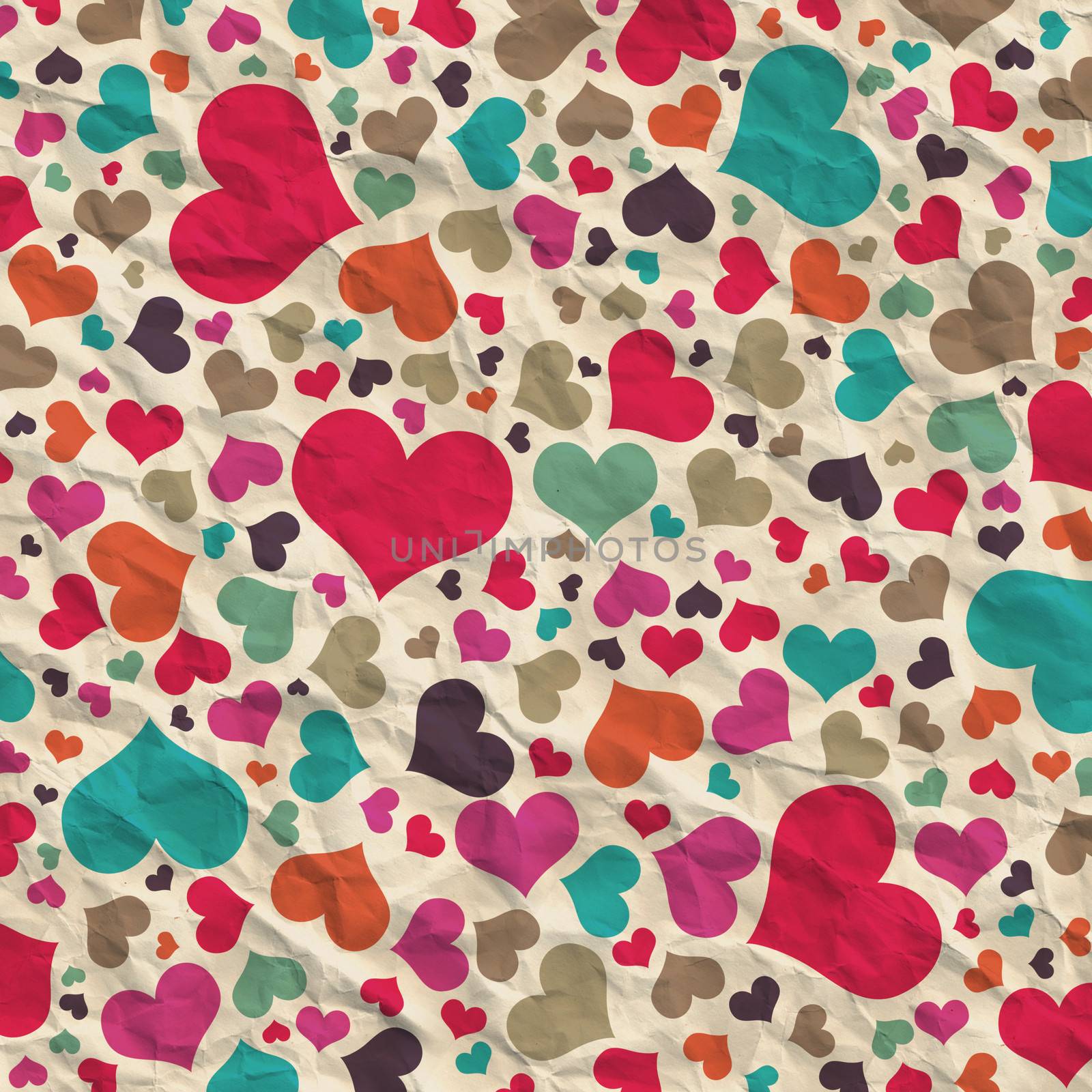 Abstract background of hearts. The concept of Valentine's Day