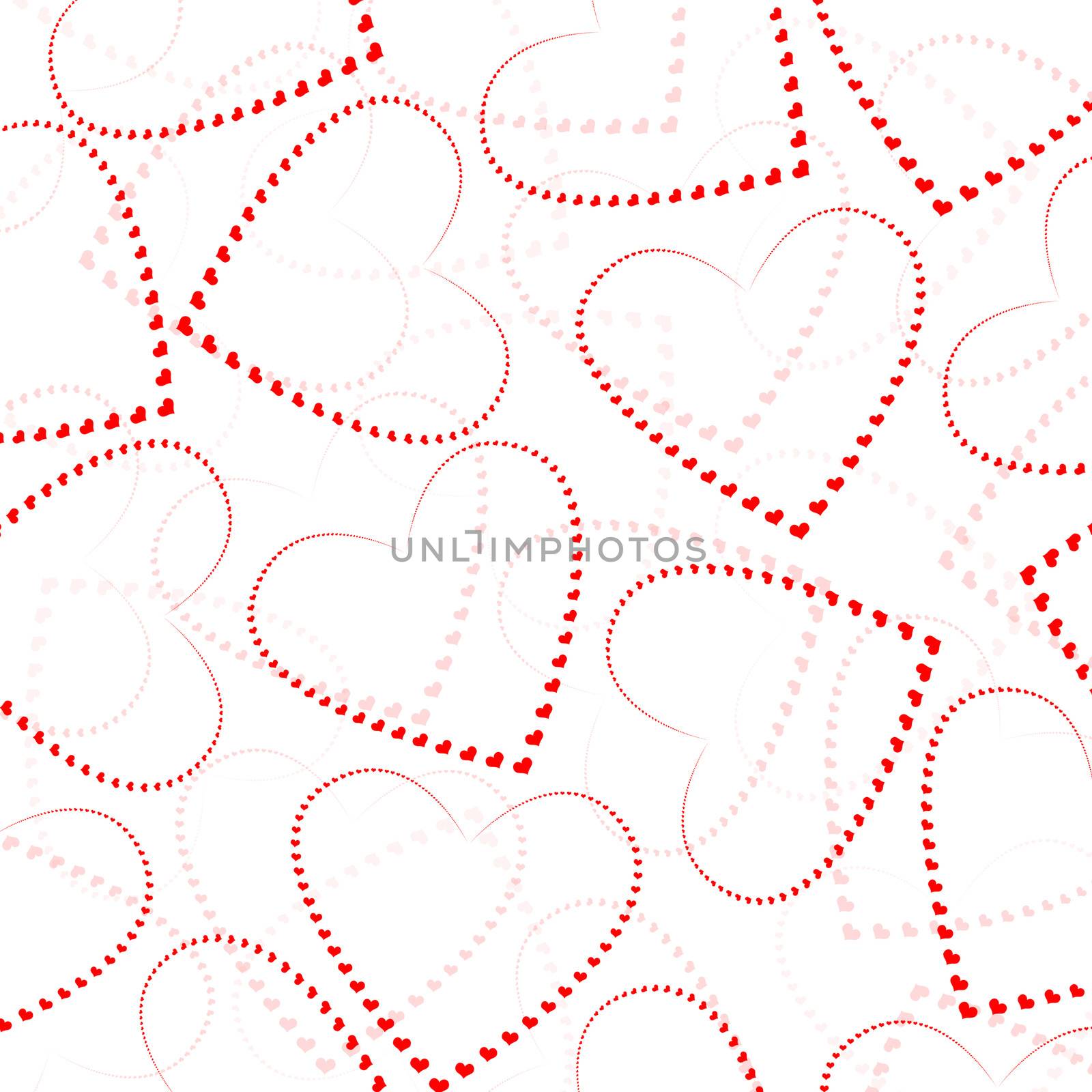 Abstract background of hearts. The concept of Valentine's Day