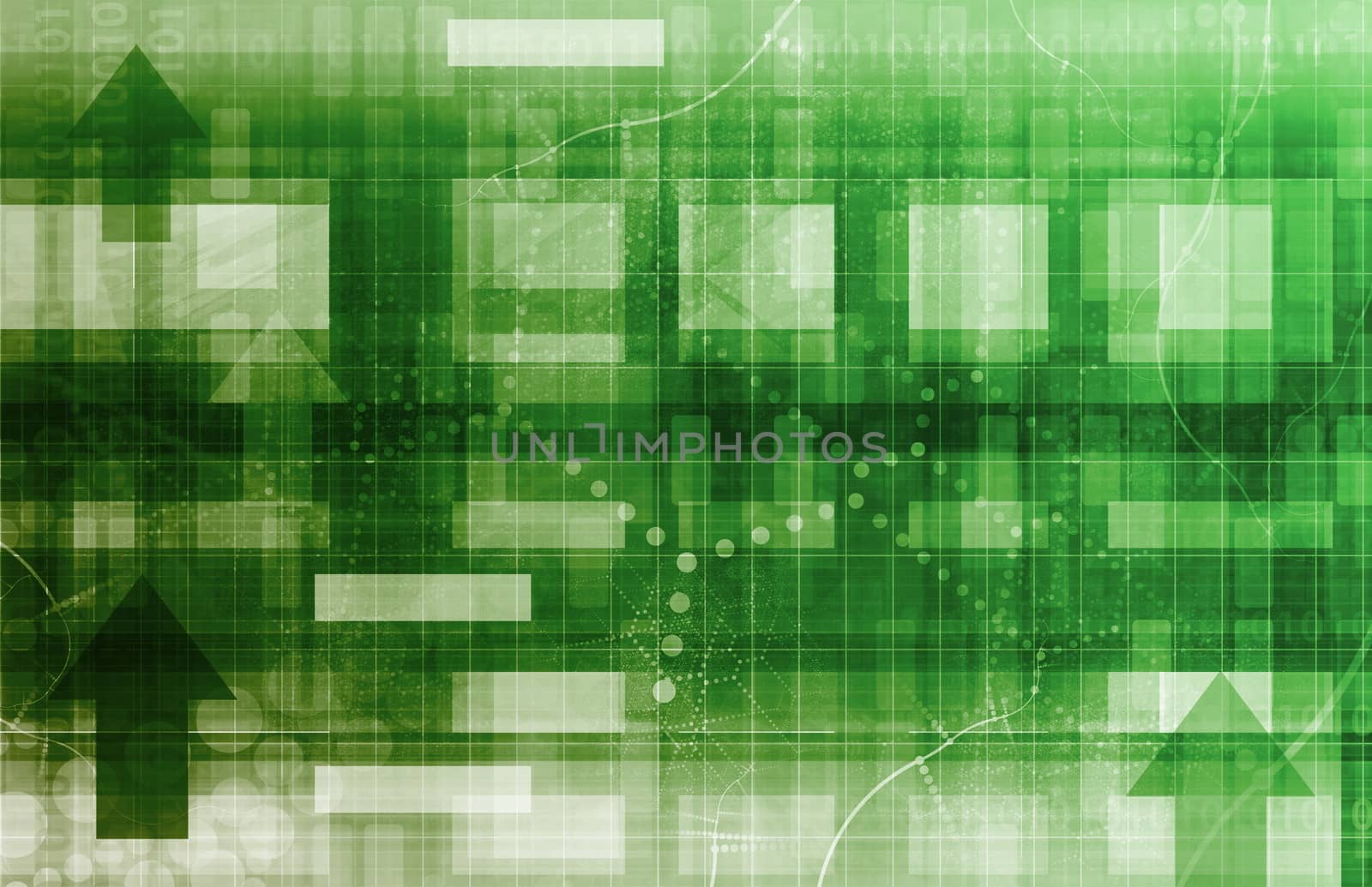 Technology Background Design with Moving Data Concept