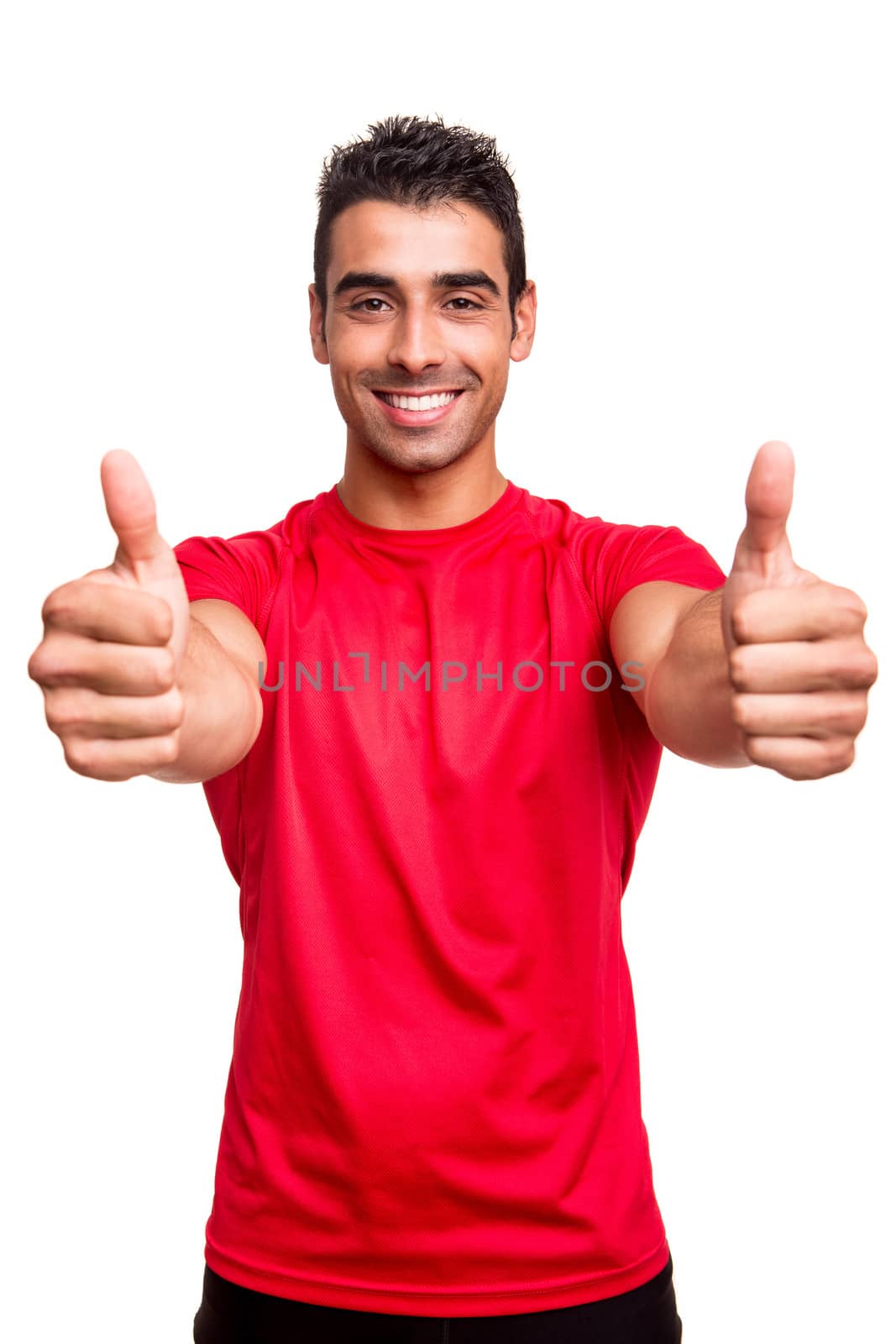 Man showing thumbs up by jolopes