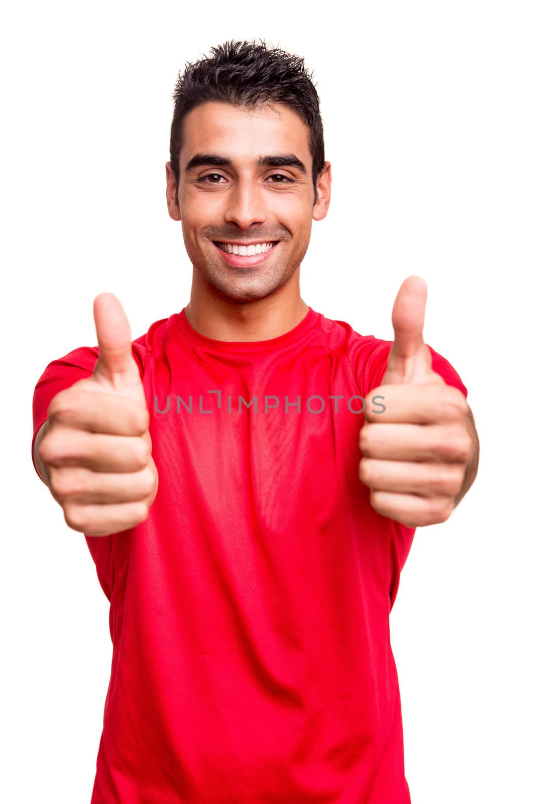 Man showing thumbs up by jolopes