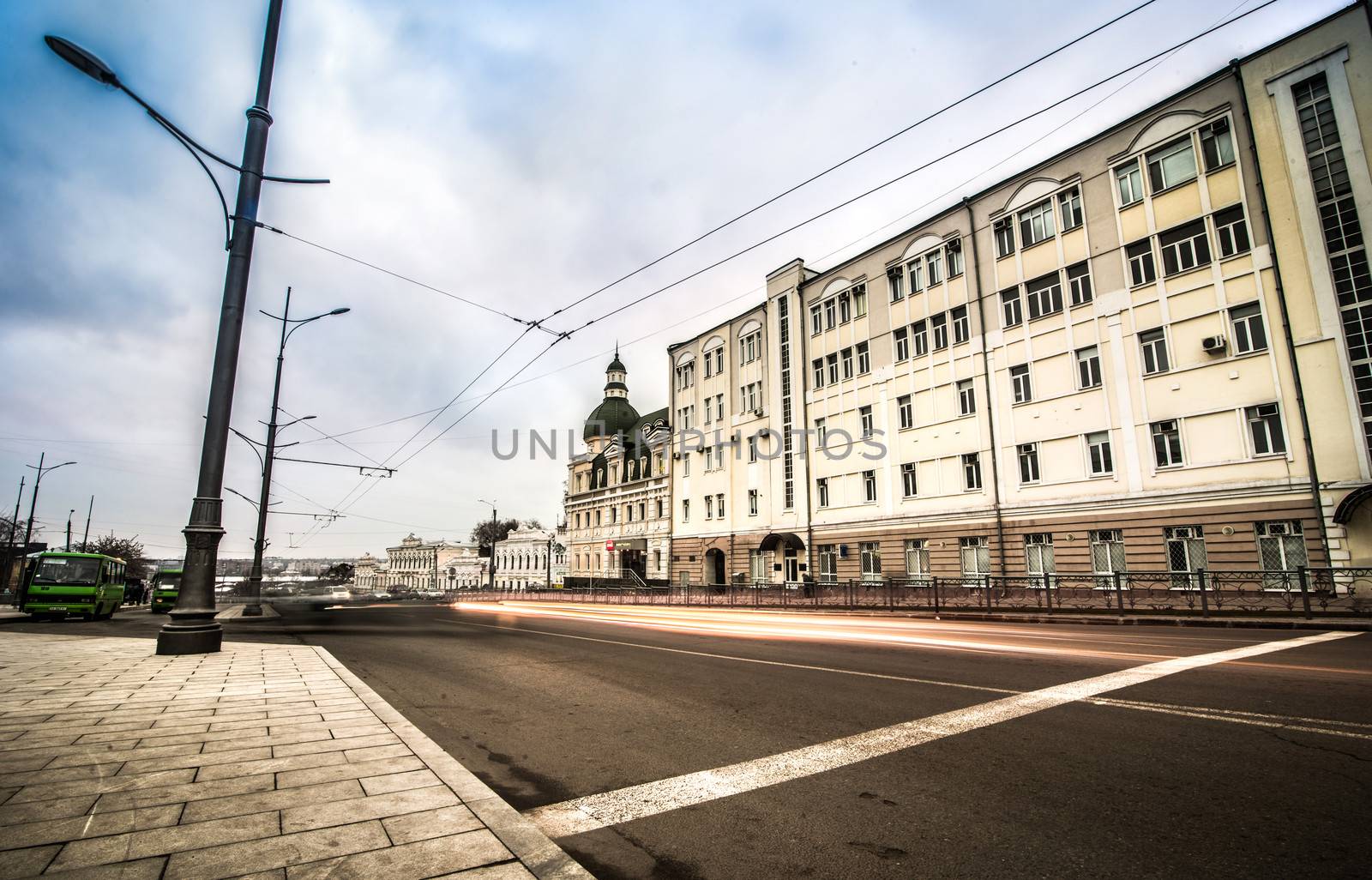 KHARKIV, UKRAINE - DECEMBER 01: Constitution Square in the city center after a recent overhaul on December 01, 2013 in Kharkiv, Ukraine.