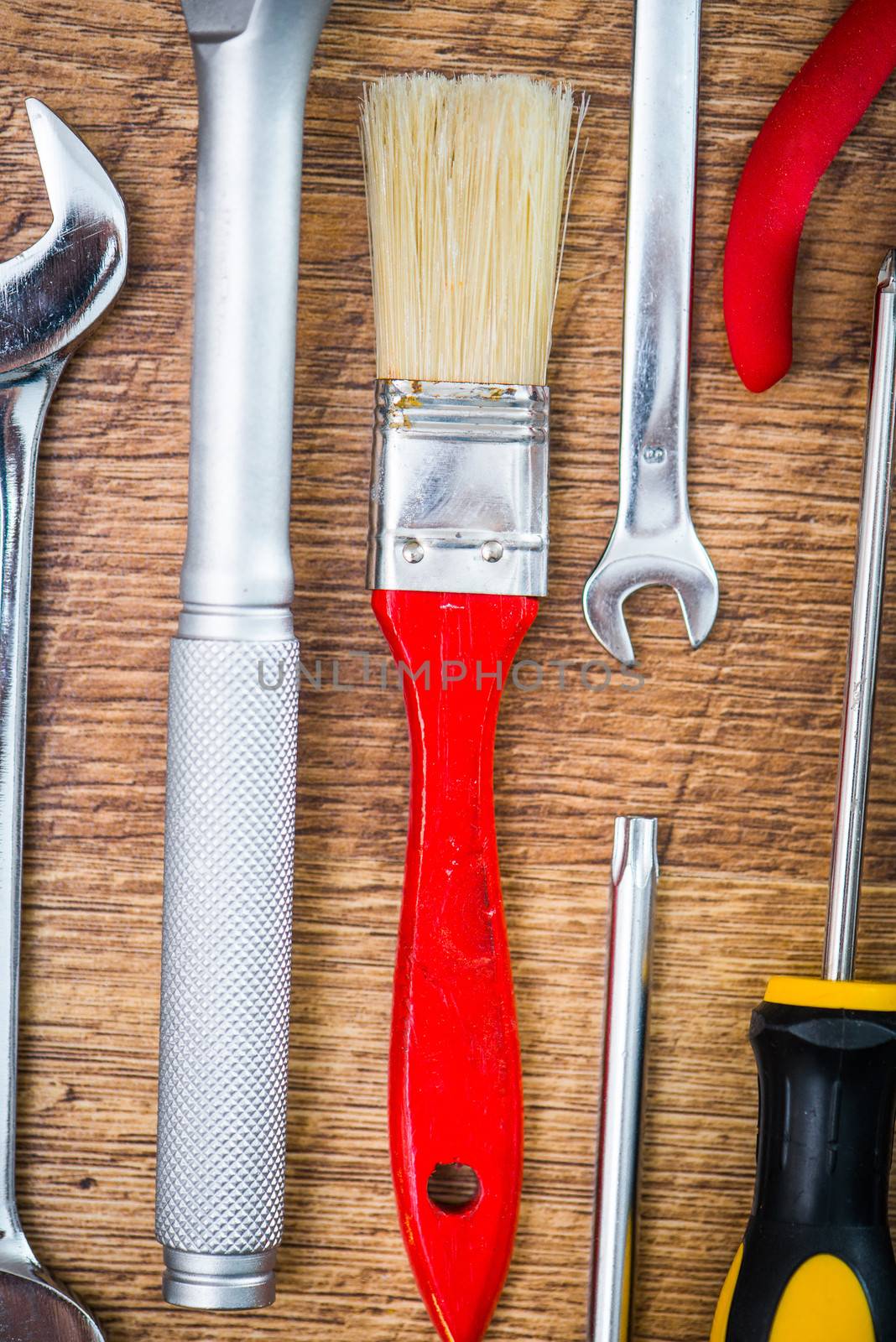 paintbrush and other tool and instruments