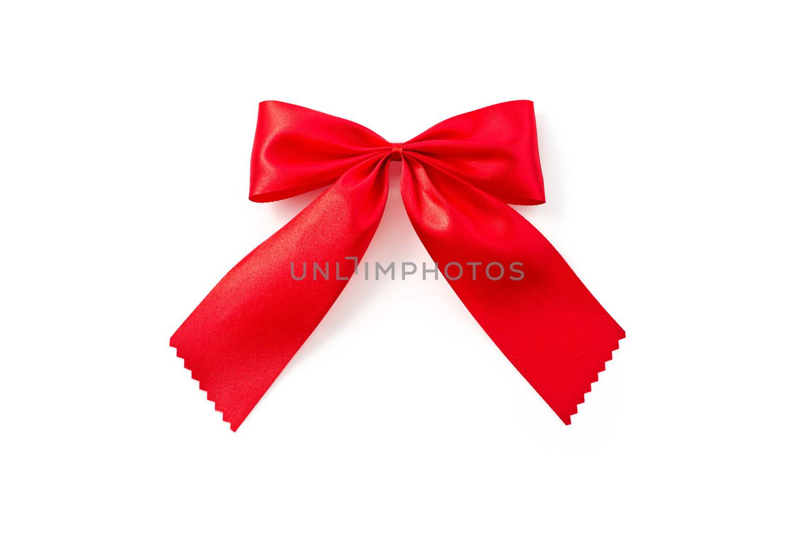 Bow, made of red silk ribbon by 9george