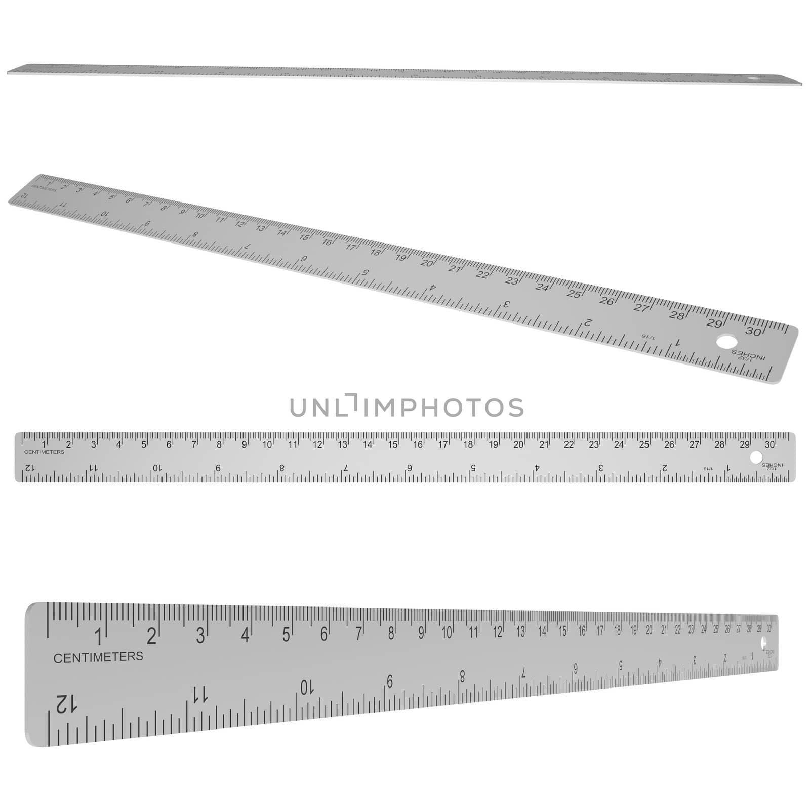 Metal ruler by cherezoff