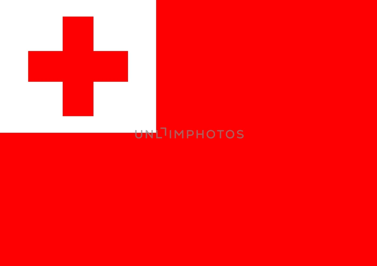 Illustrated Flag of Tonga