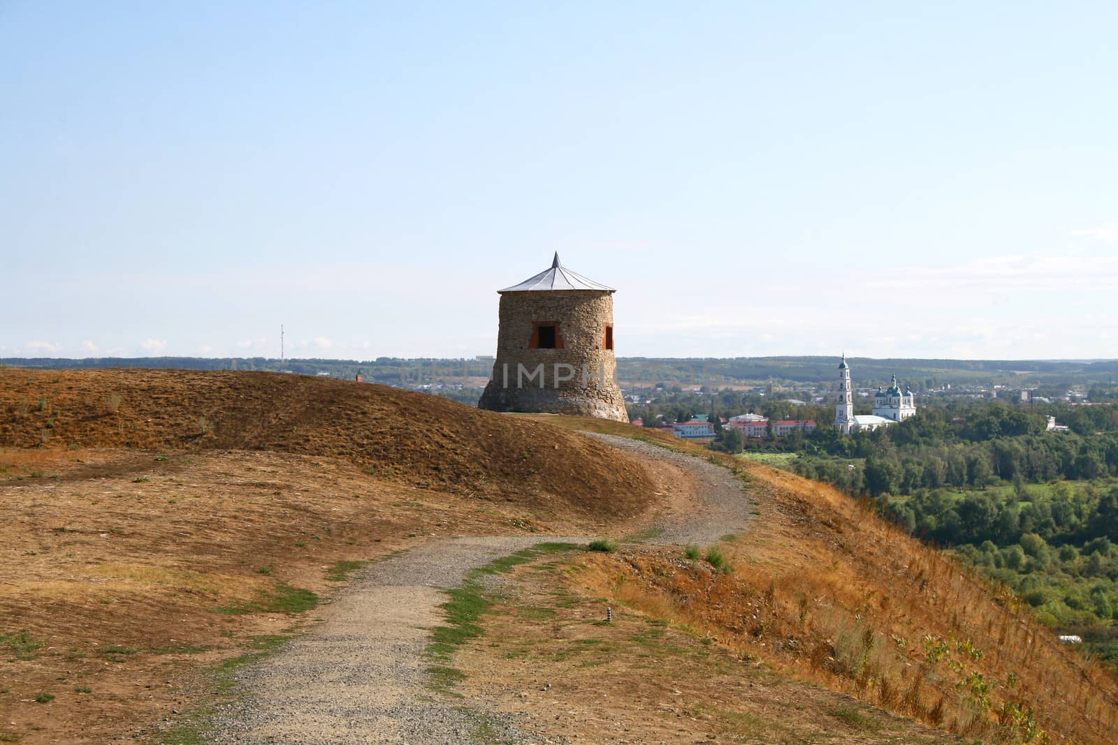 Ancient fortress (Devil's Town) in Elabuga, Russia