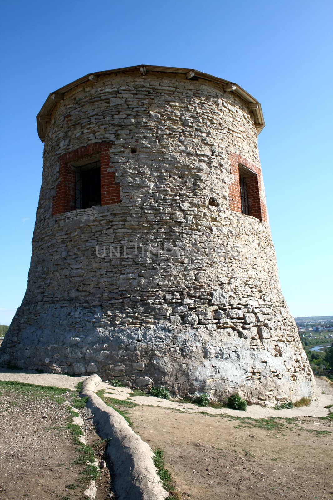 Ancient fortress (Devil's Town) in Elabuga, Russia