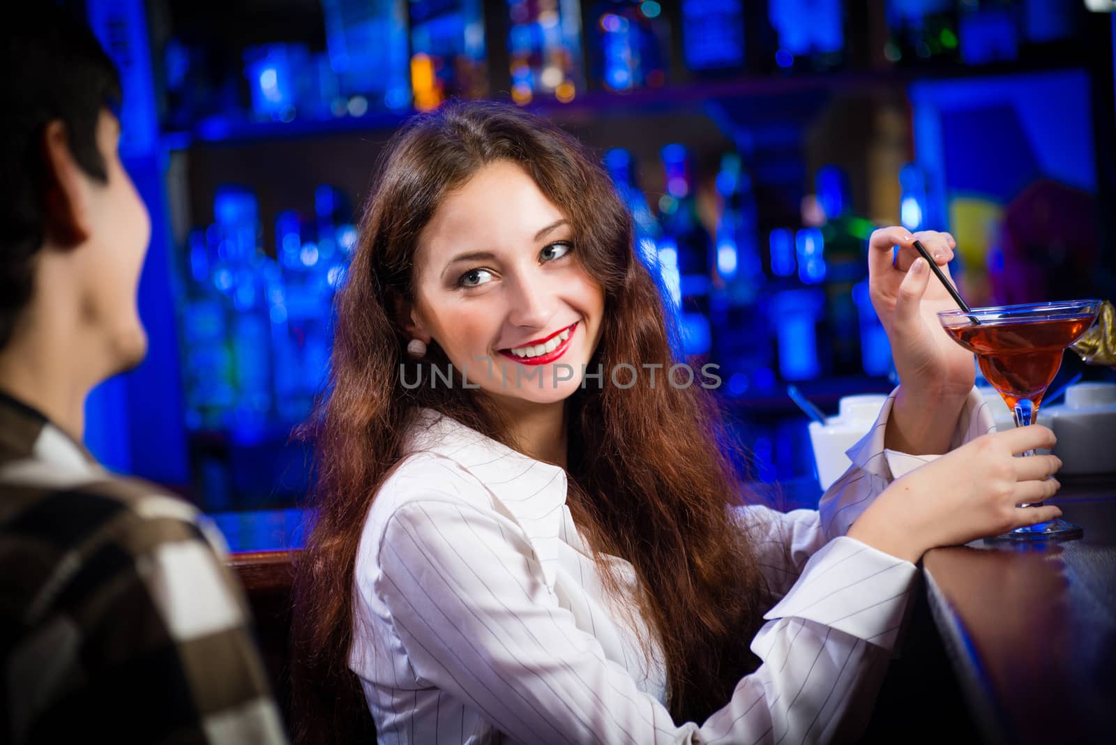 young woman in a bar by adam121