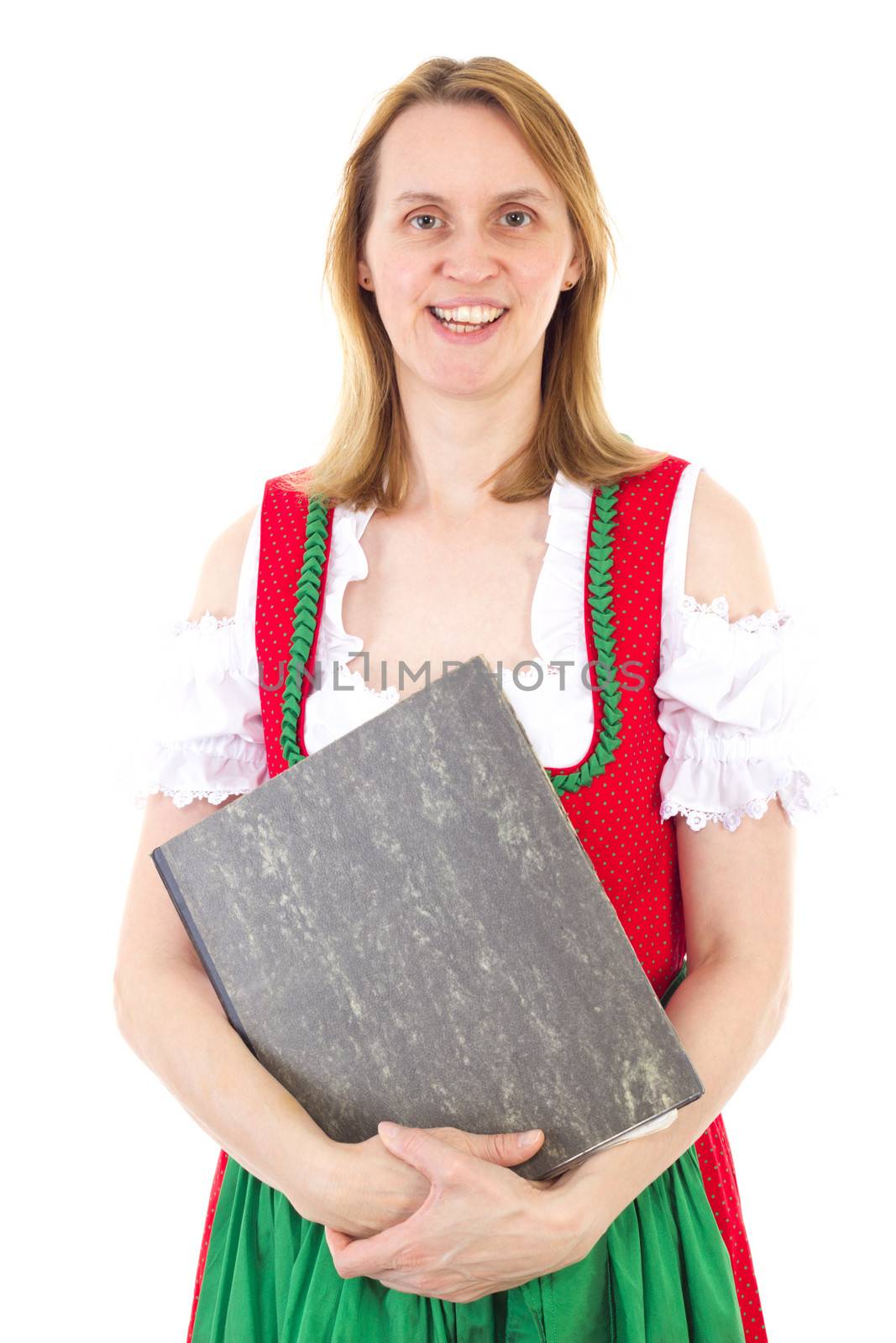 Bavarian woman with some documents