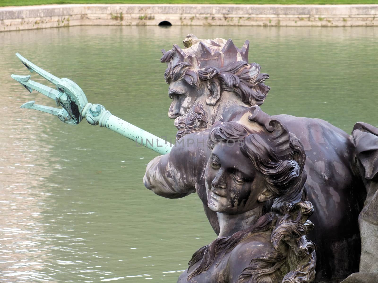 The sculpture of Neptune is the centrepiece of Neptune's Fountain at the Palace of Versailles