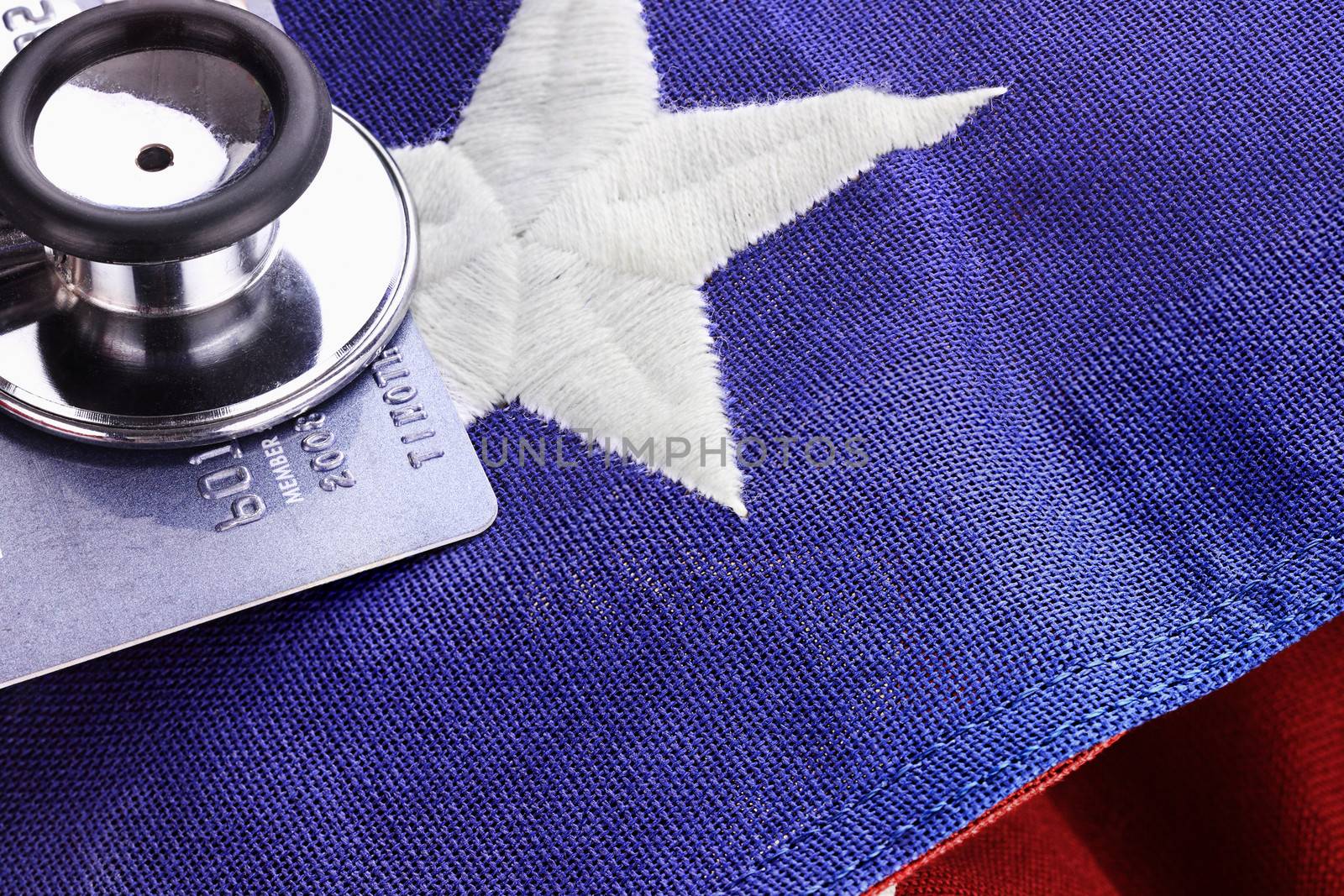 Stethoscope and American Flag by StephanieFrey