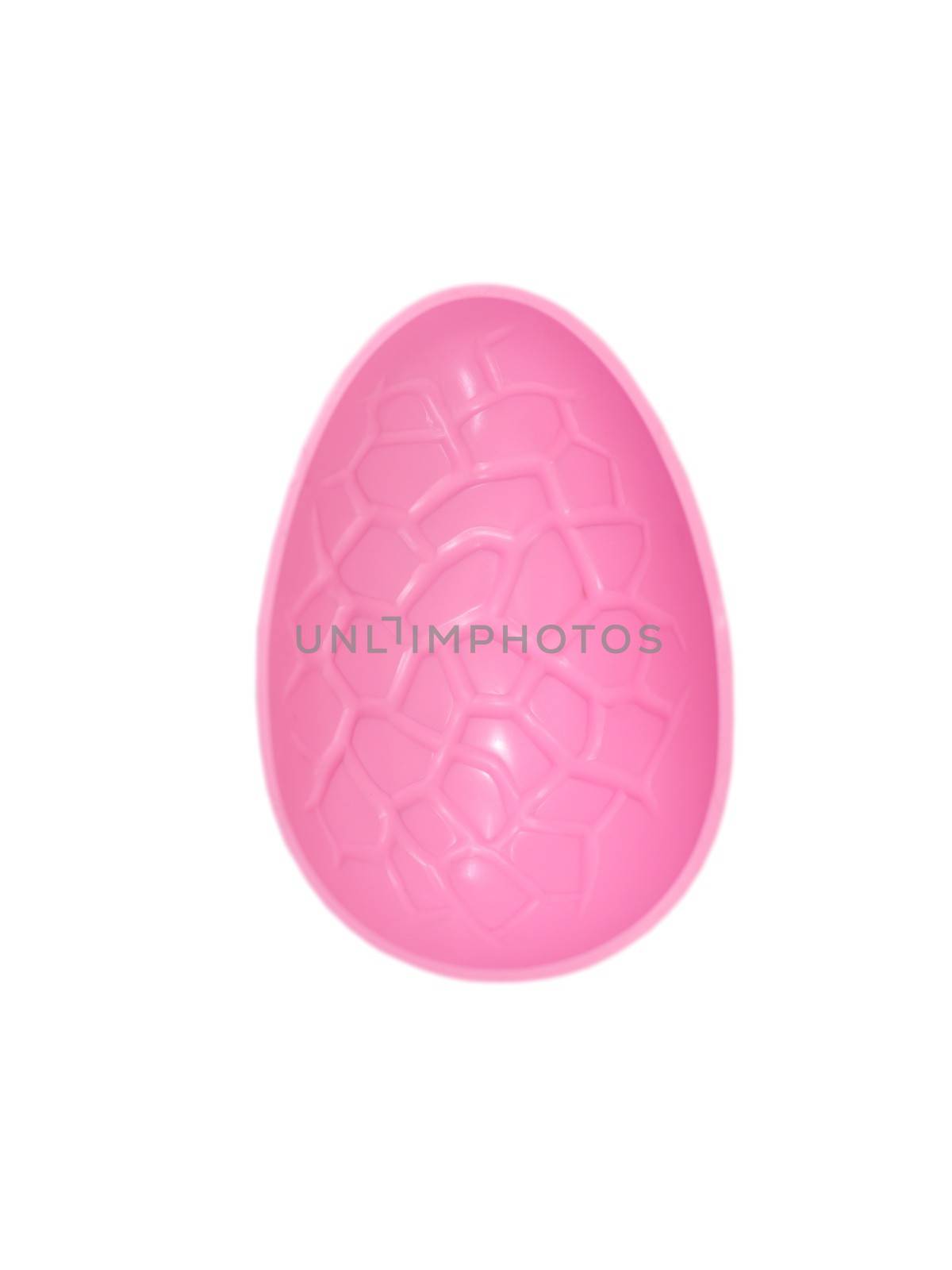 Easter egg moulds isolated against a plain background