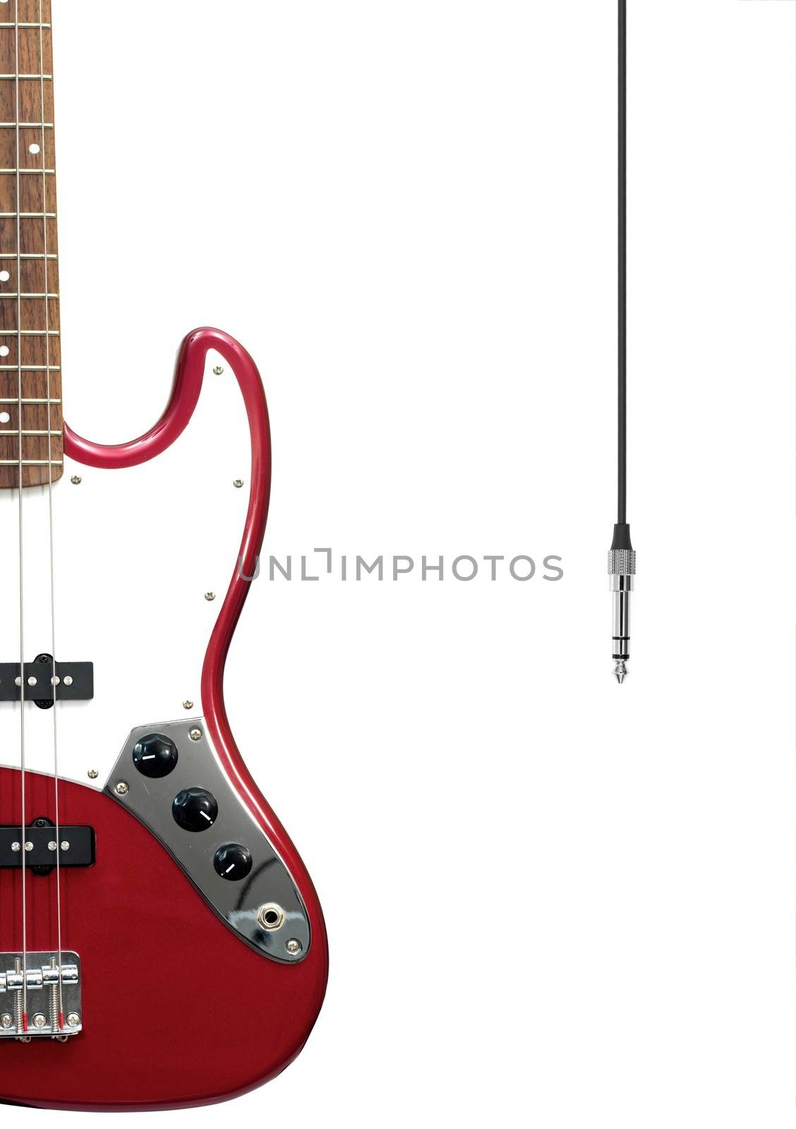 Musical equipment isolated against a plain background