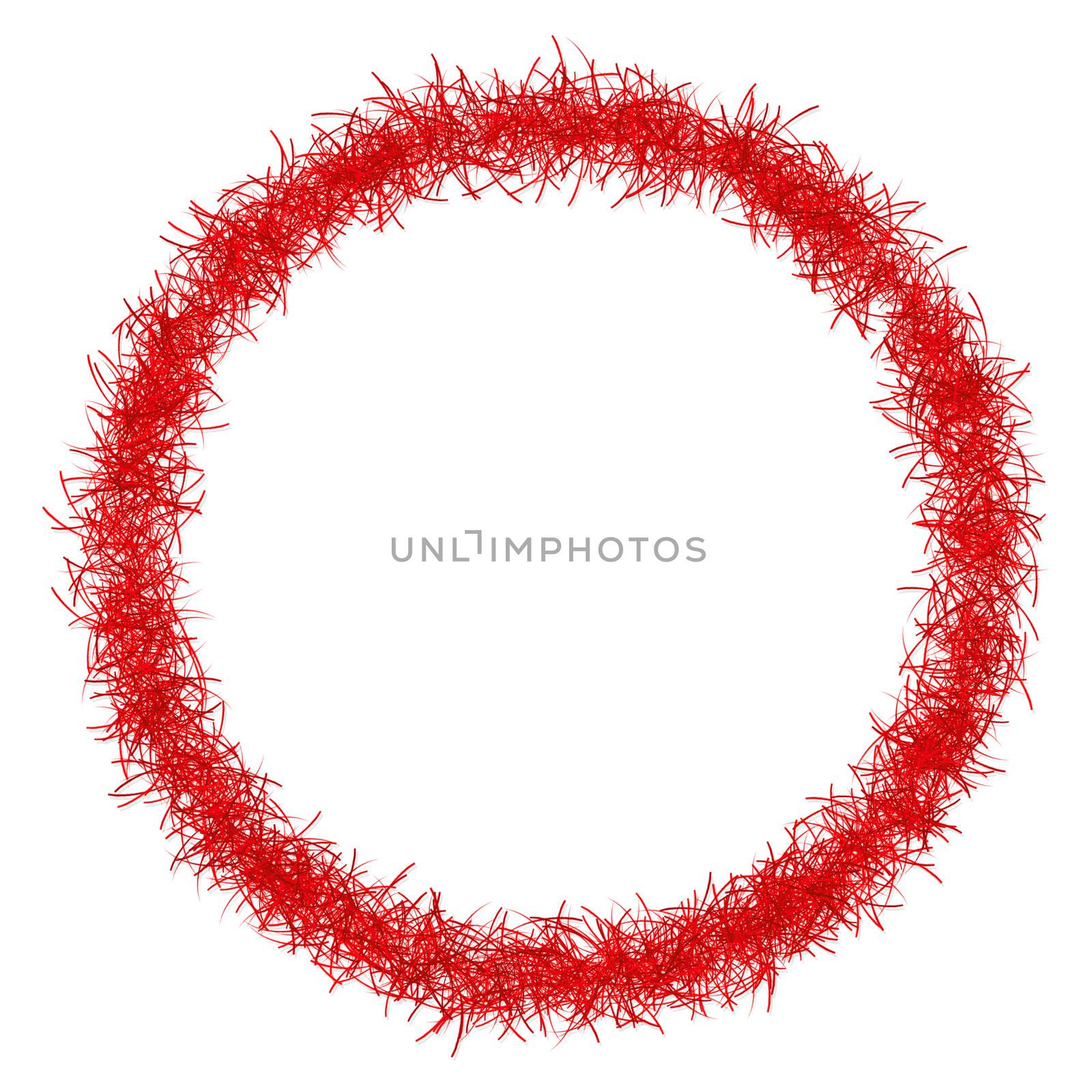 red christmas tinsel texture background blank for text