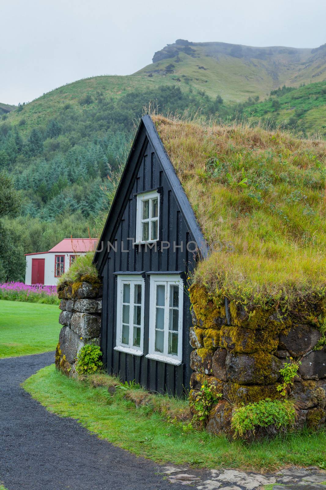 traditional icelandic house by maxoliki