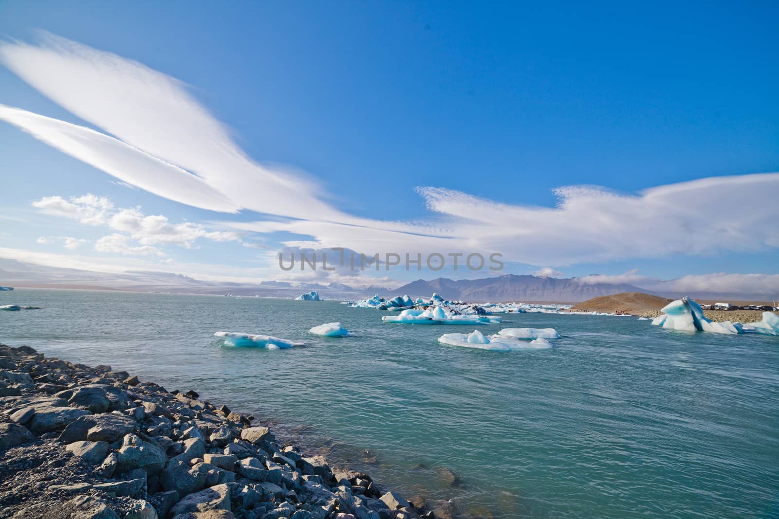 Jokulsarlon Glacier lagoon in Vatnajokull National Park, Iceland