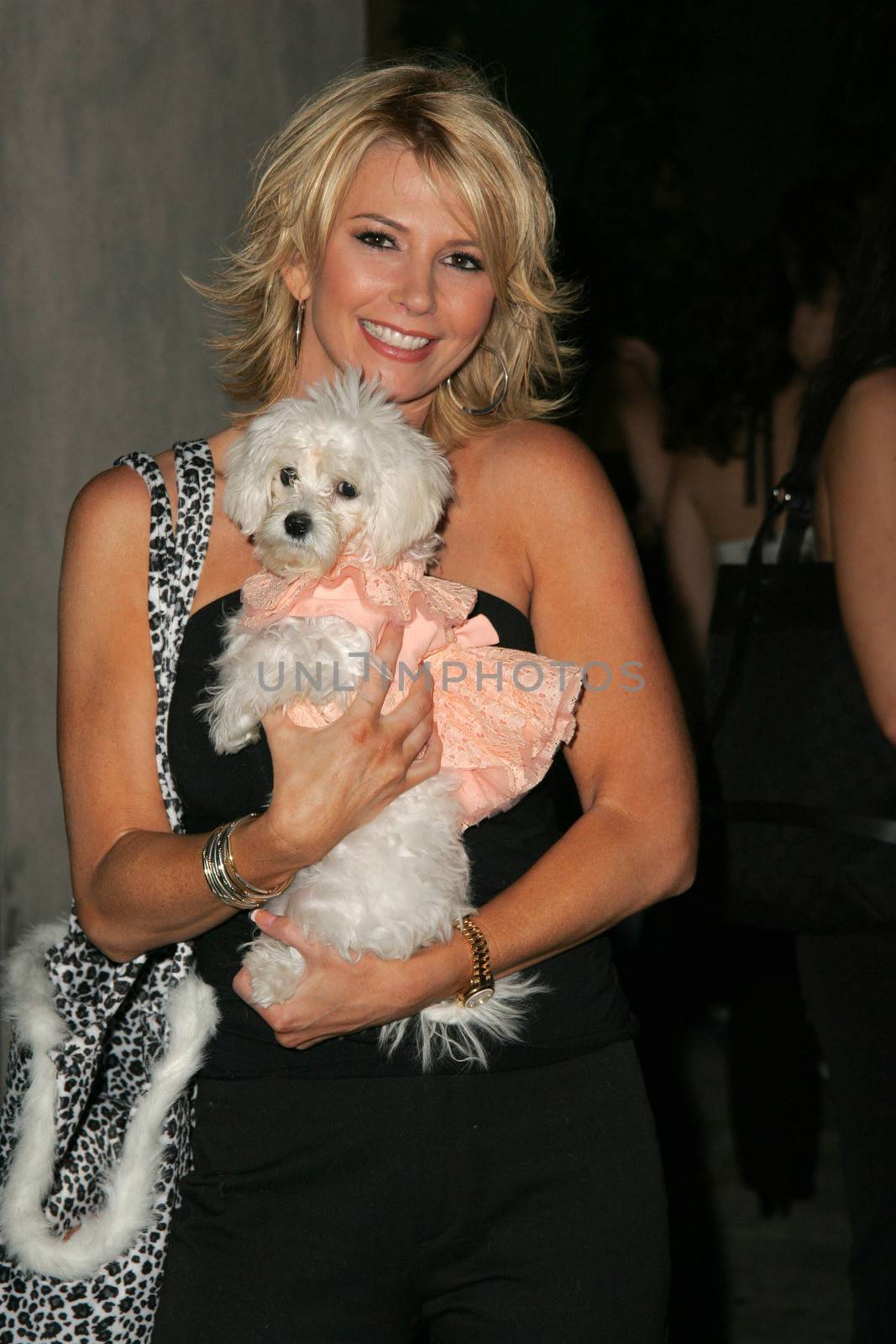 Tamie Sheffield arriving on Sunset Blvd. at the In Touch Pets and their Stars Party with her horse "Playboy," Cabana Club, Hollywood, CA 09-21-05