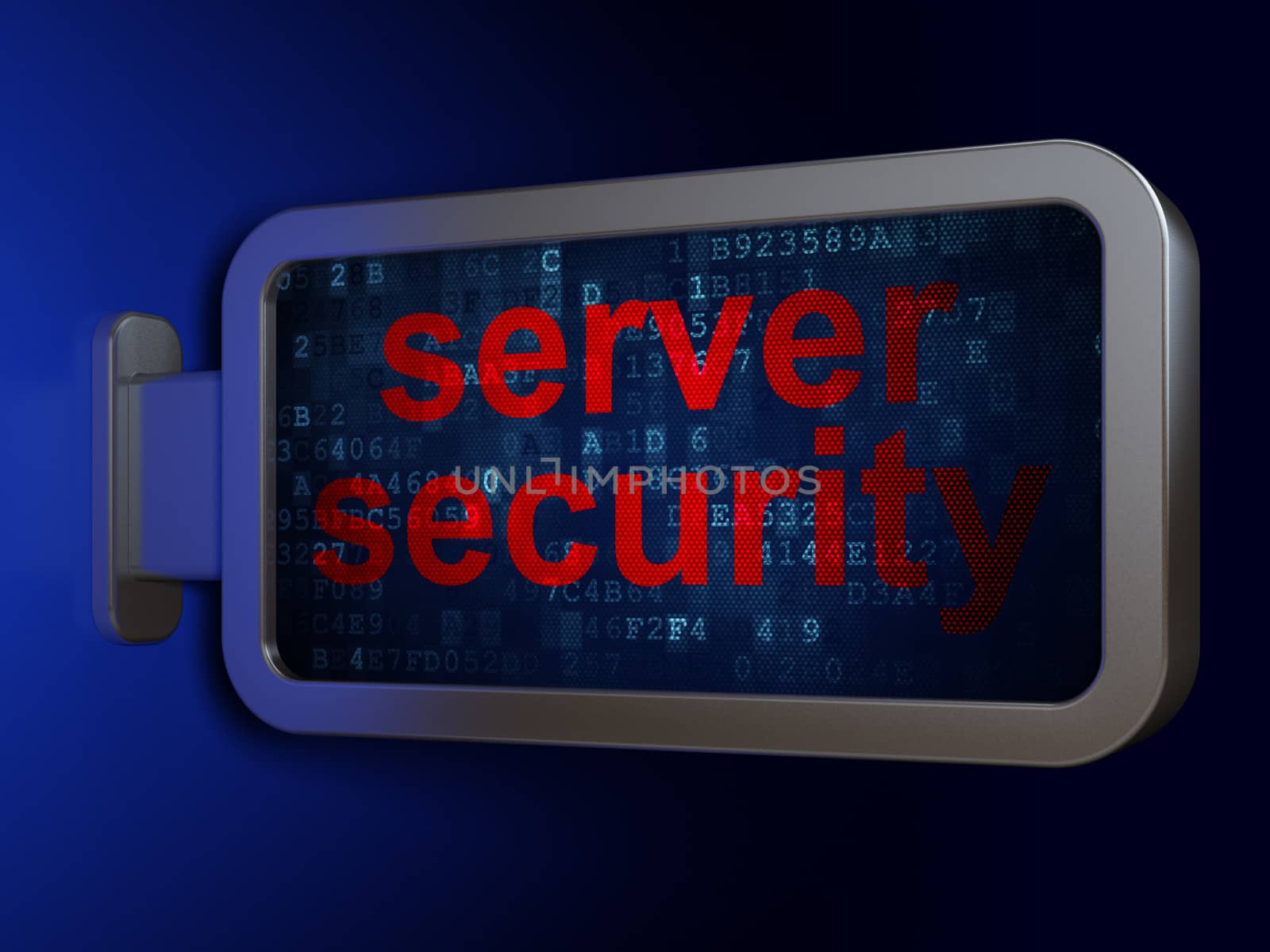 Safety concept: Server Security on billboard background by maxkabakov
