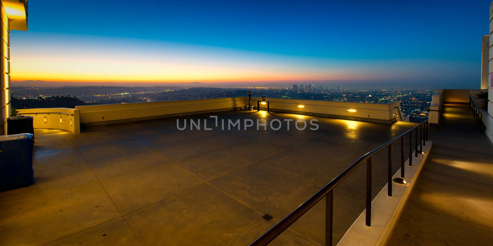 City of Los Angeles as seen from the Griffith Observatory at dusk, Los Angeles County, California, USA