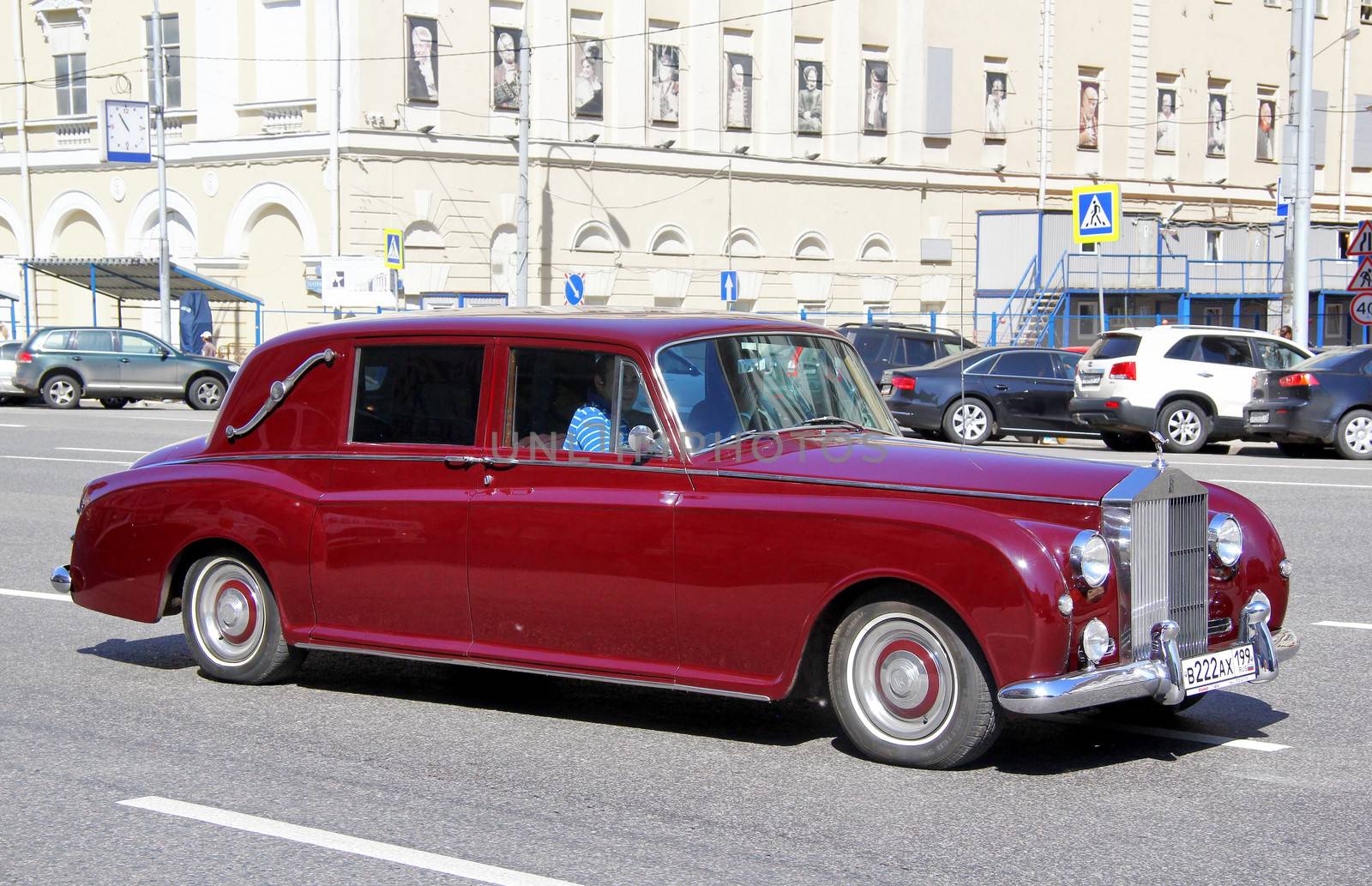 MOSCOW, RUSSIA - JUNE 2: English motor car Rolls-Royce Phantom competes at the annual L.U.C. Chopard Classic Weekend Rally on June 2, 2013 in Moscow, Russia.