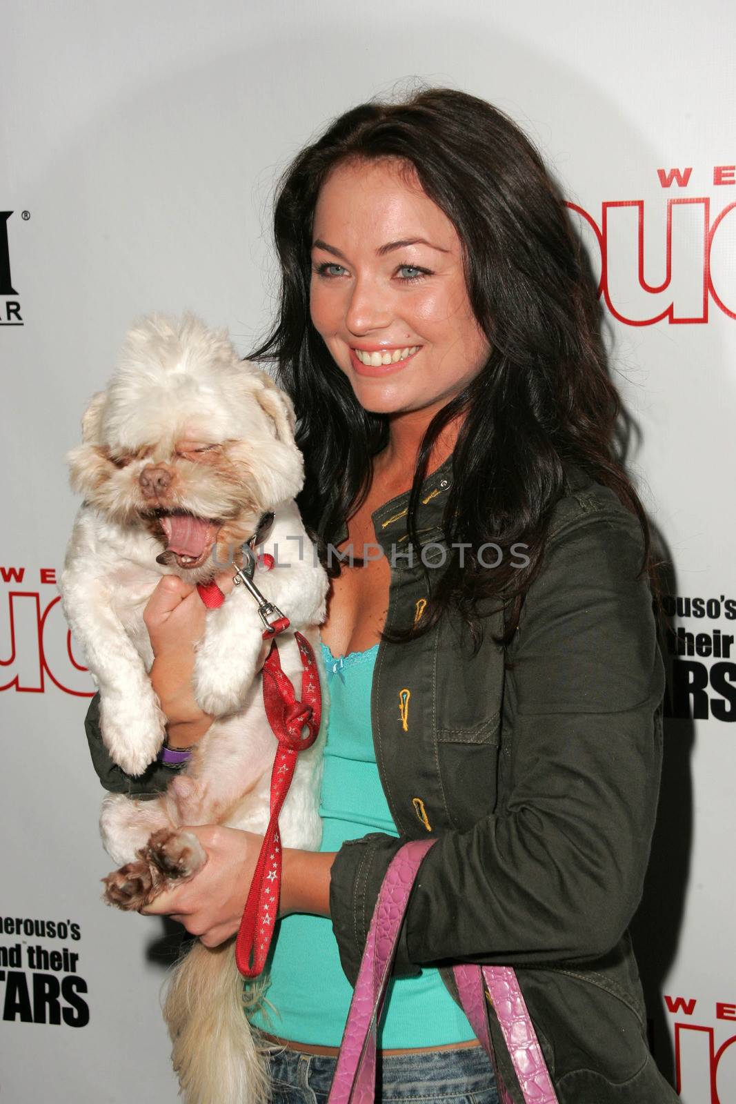 Lindsey Labrum and Sumo at the In Touch Presents Pets And Their Stars Party, Cabana Club, Hollywood, CA 09-21-05