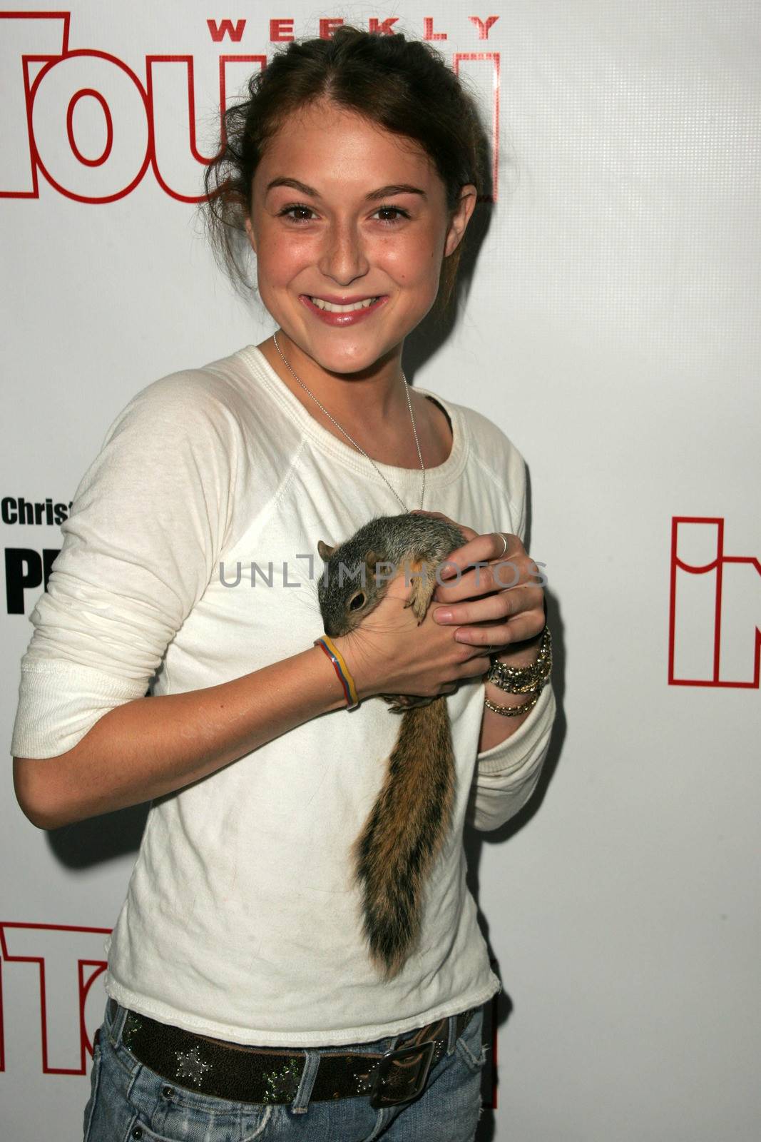 Alexa Vega and pet squirrel at the In Touch Presents Pets And Their Stars Party, Cabana Club, Hollywood, CA 09-21-05