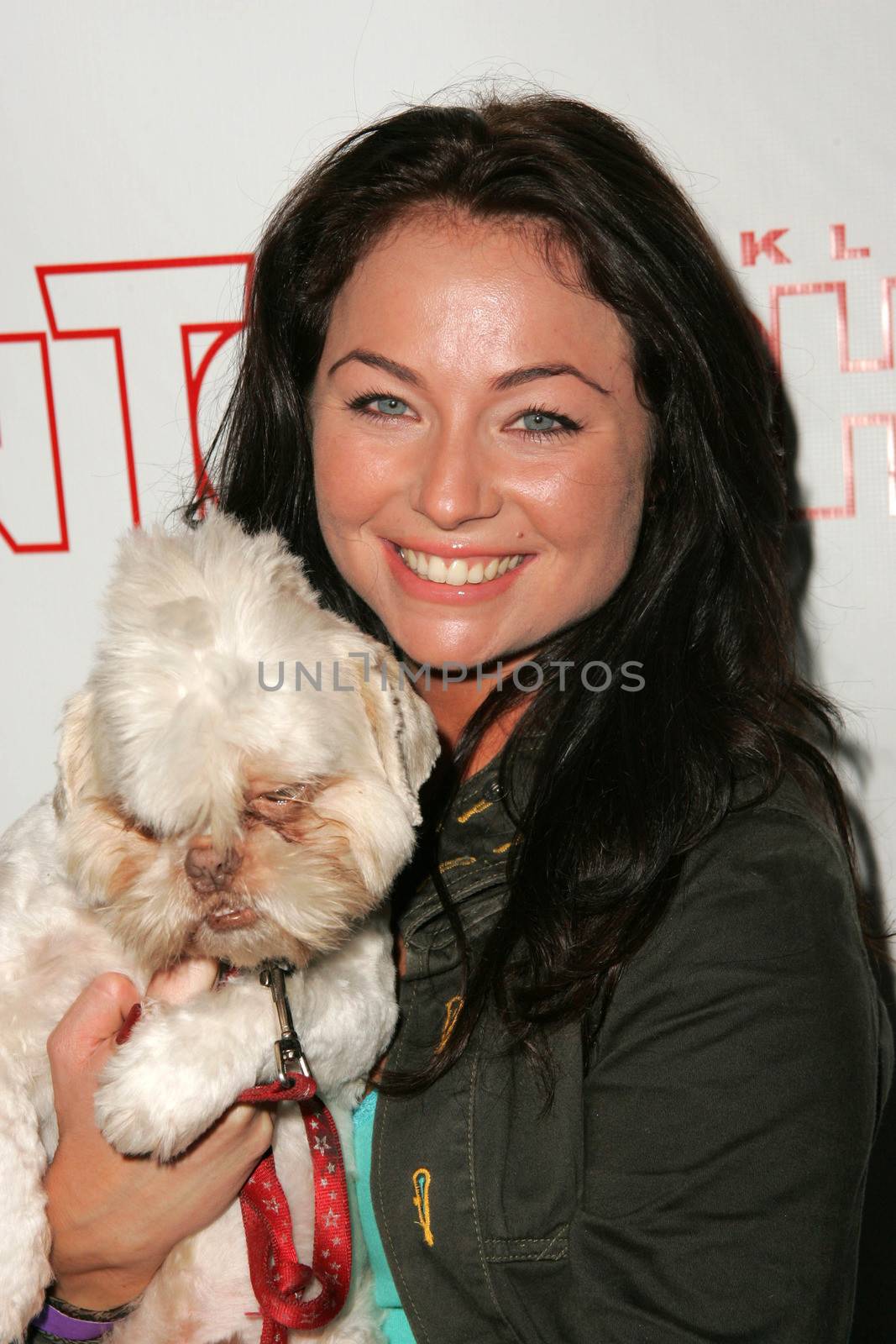Lindsey Labrum and Sumo at the In Touch Presents Pets And Their Stars Party, Cabana Club, Hollywood, CA 09-21-05