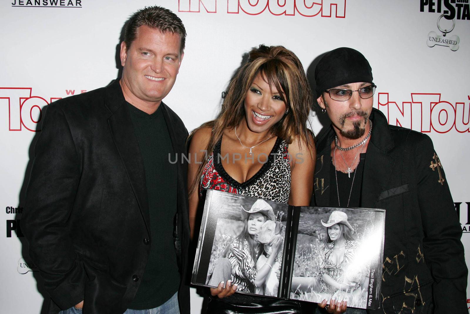 John Edward Yarbrough with Traci Bingham and Christopher Amerouso at the In Touch Presents Pets And Their Stars Party, Cabana Club, Hollywood, CA 09-21-05