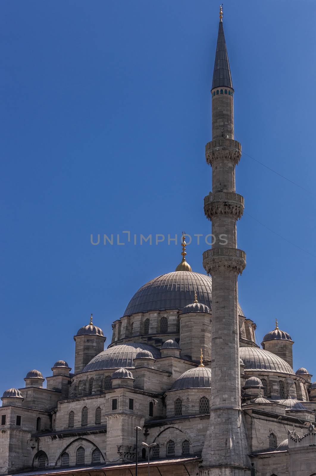 Detail of the Blue Mosque with Minaret