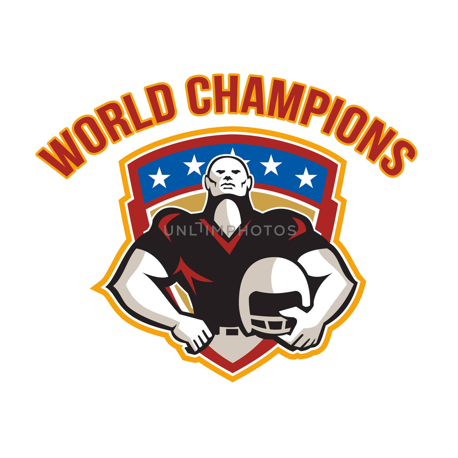 American Football World Champions Shield by patrimonio