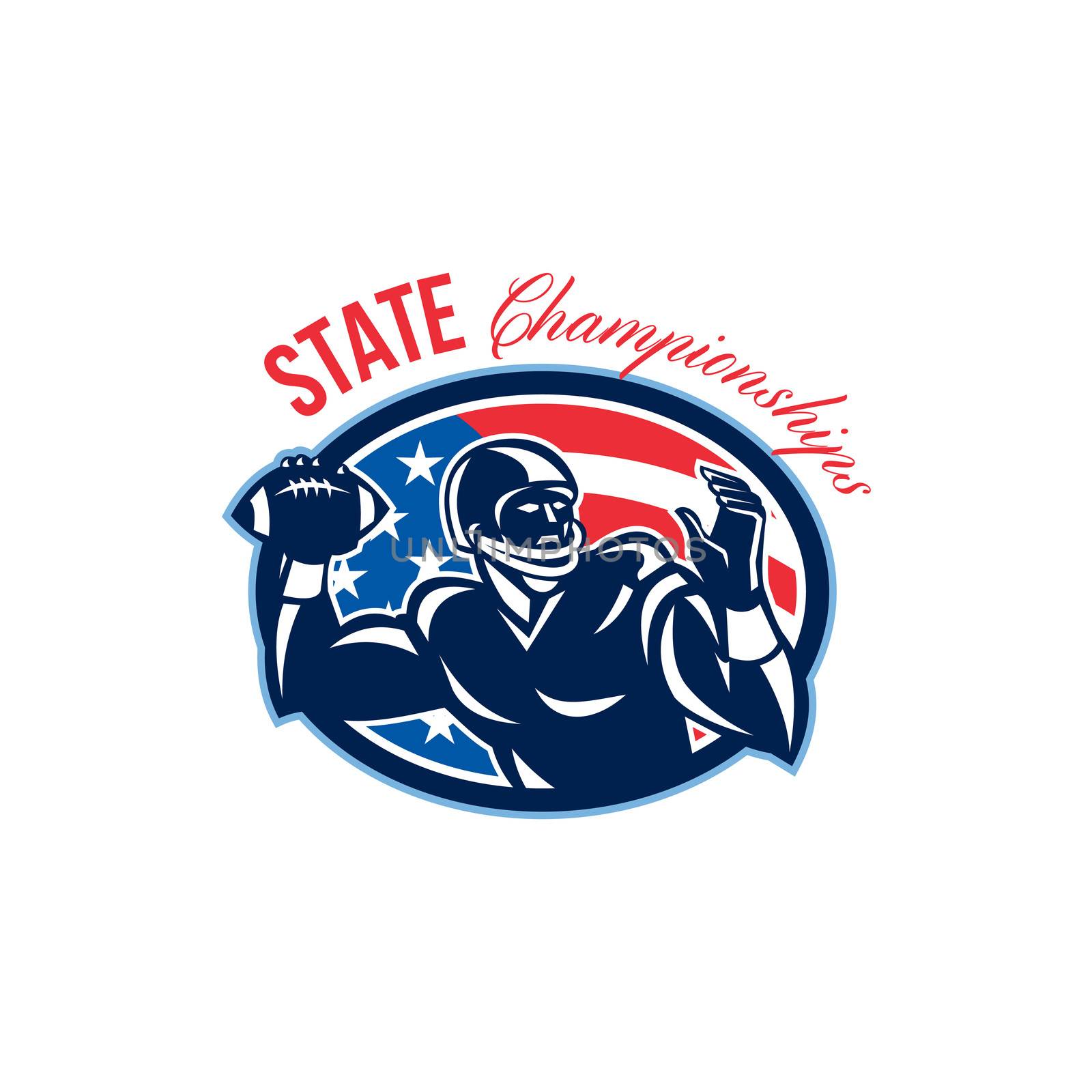 Quarterback State Championships Retro by patrimonio