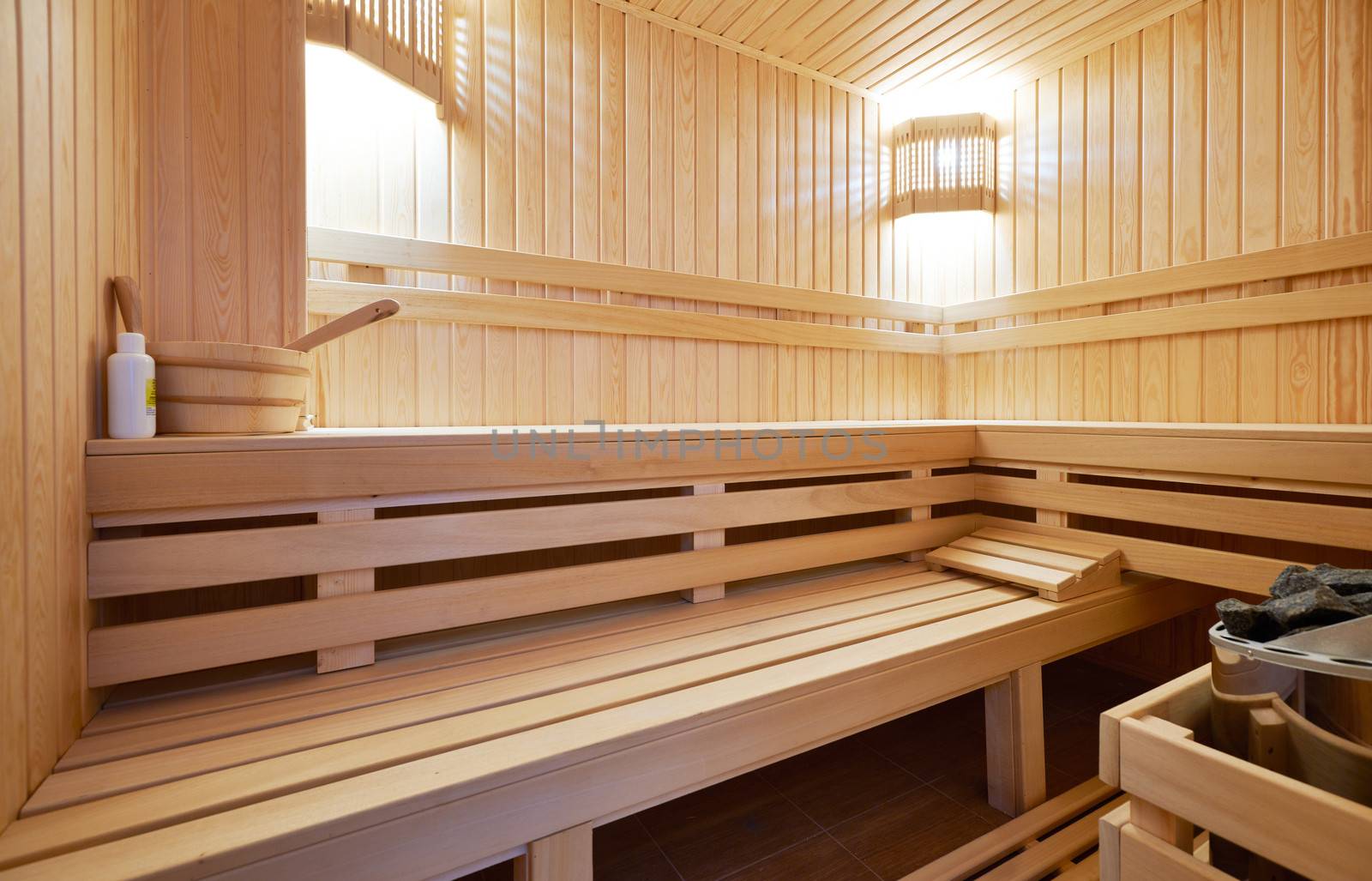 New Finland-style classic wooden sauna