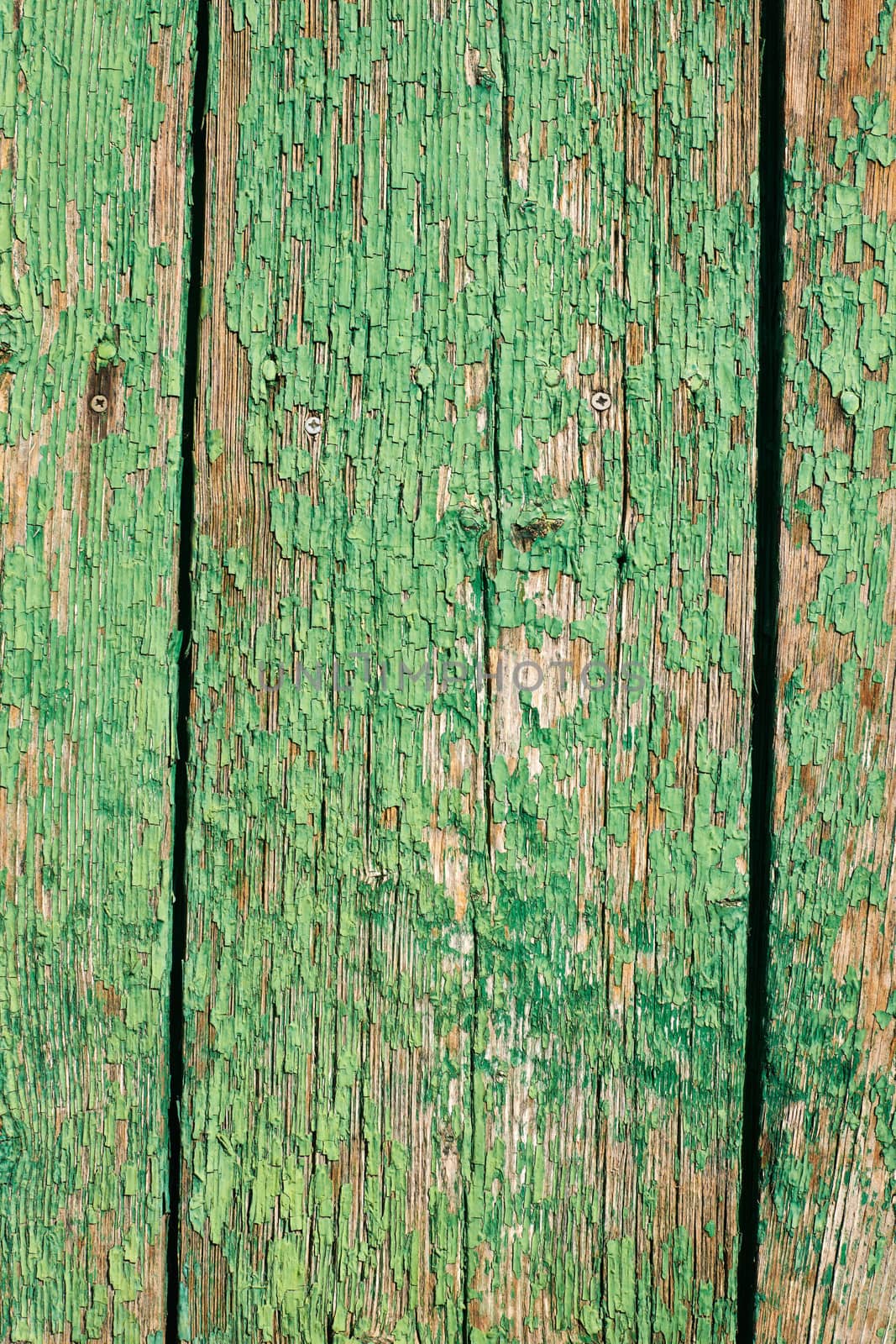 Cracked green paint background by ecobo