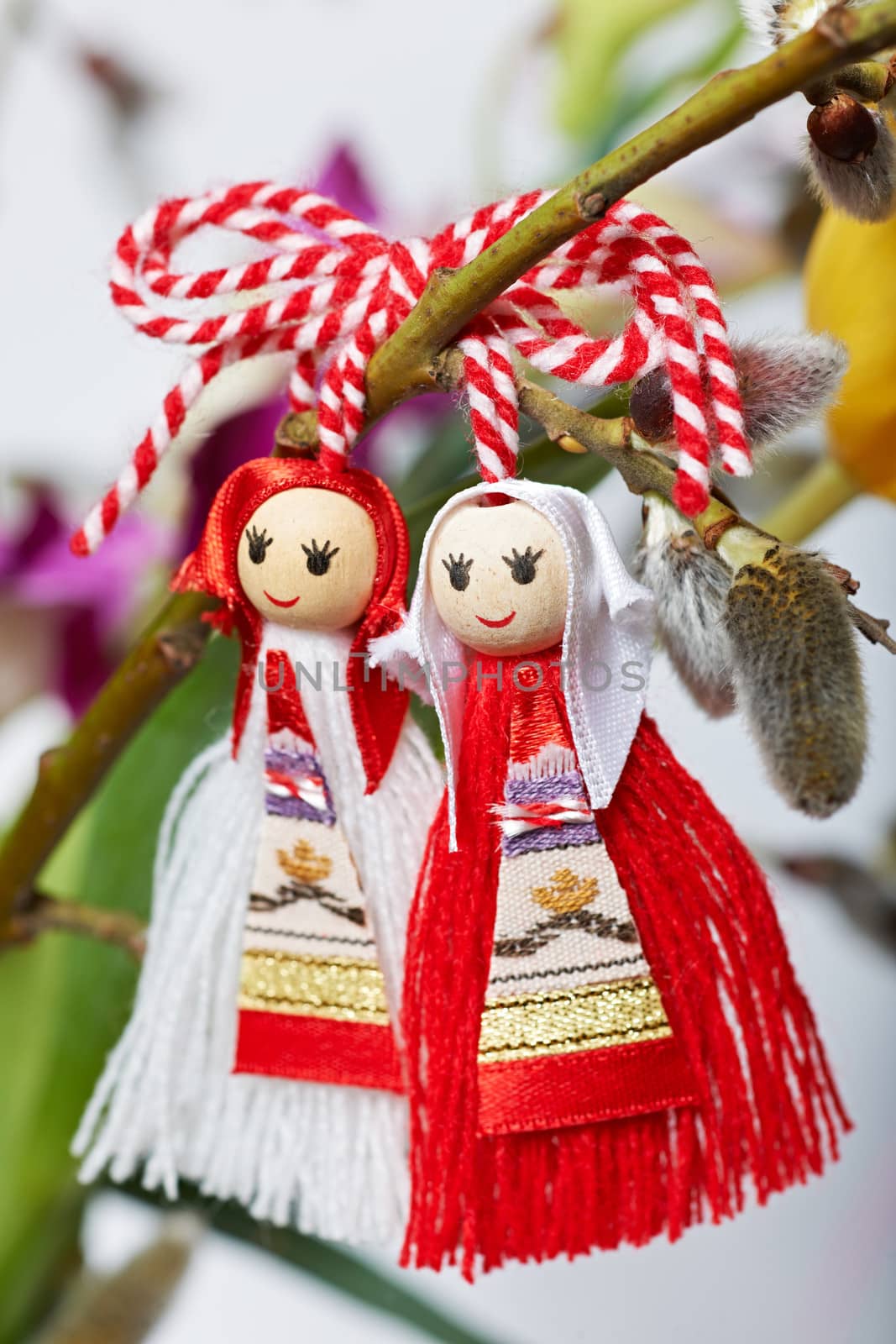 Martenitsa, traditional Bulgarian spring custom sign