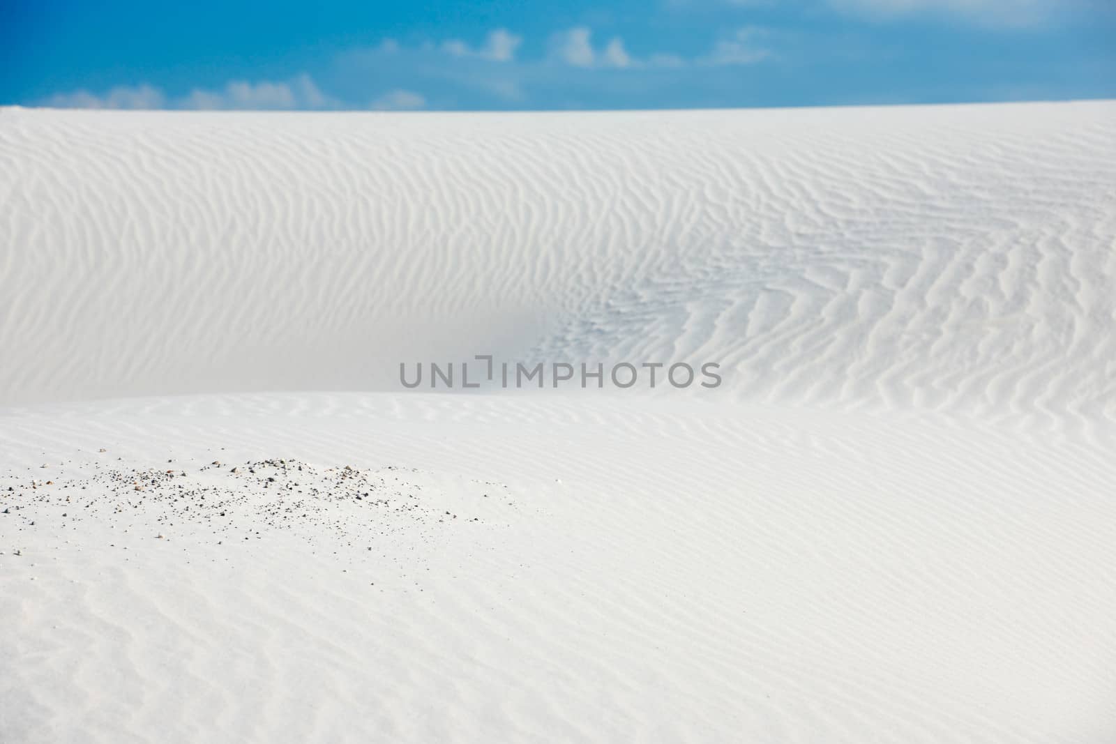 White sand dunes