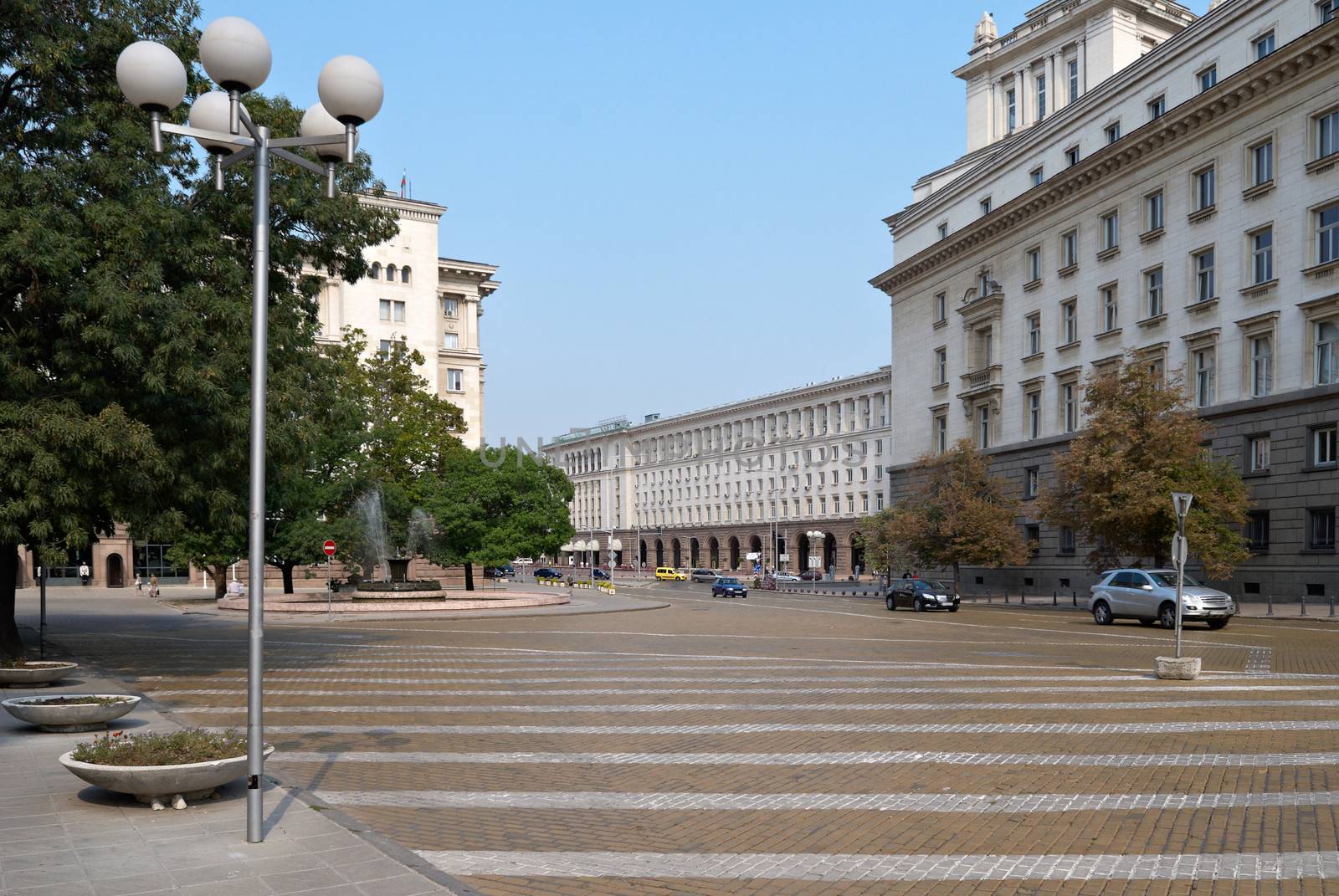 View from centre of Sofia city, capital of Bulgaria