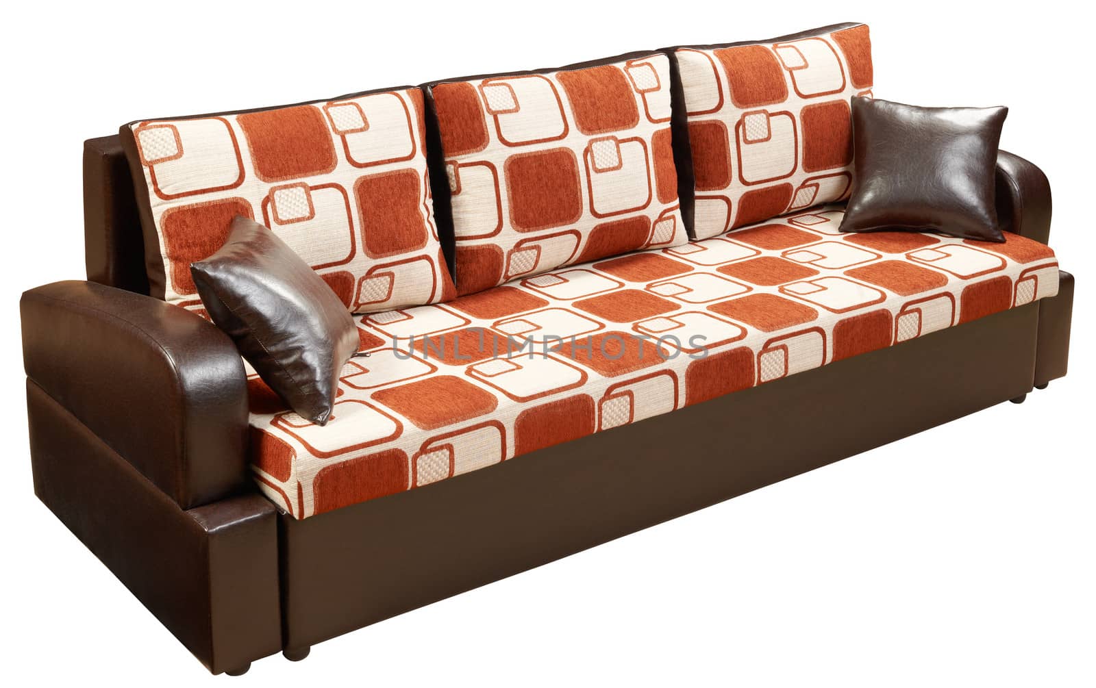 Modern sofa-bed isolated by ecobo