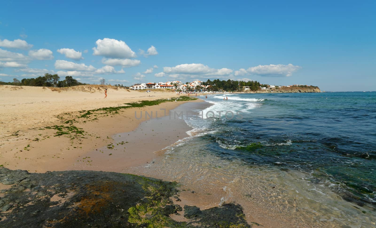 Summer at the beach of Oasis holiday resort, Bulgaria