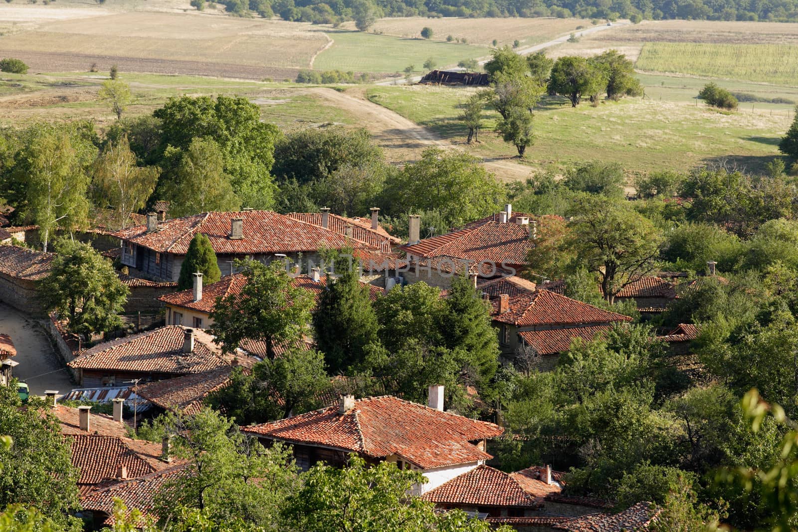 old houses in the village of Zheravna, Bulgaria