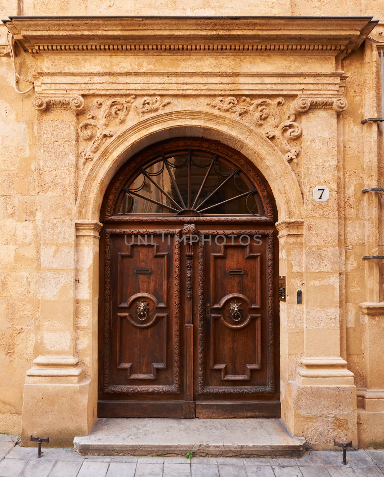 Old wooden gate in Aix en Provence, France