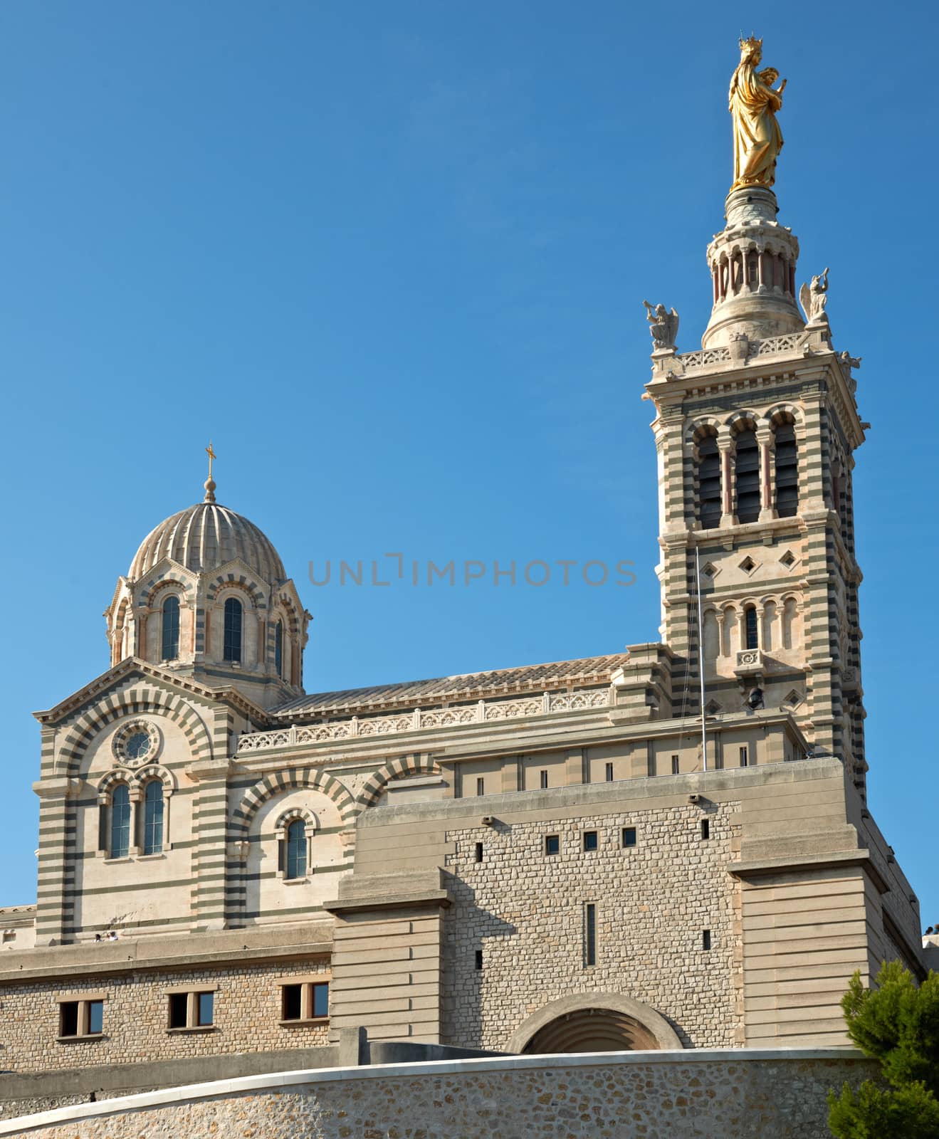 Basilica Notre dame de la garde in Marseille, France