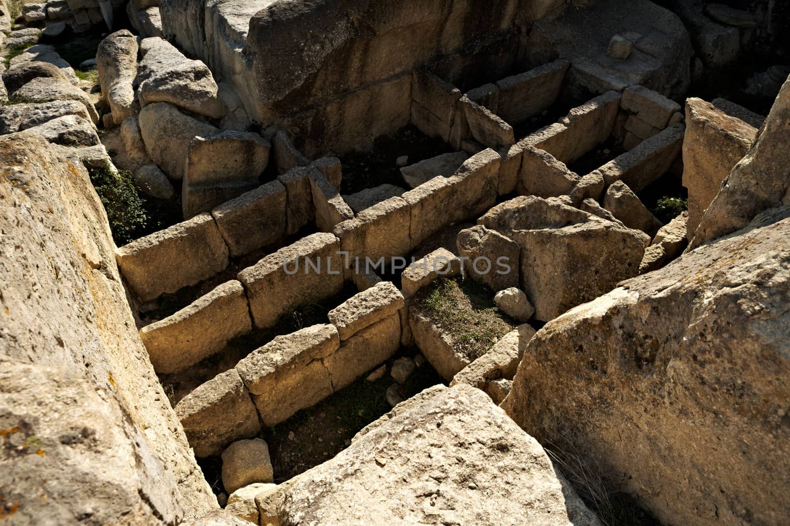 Tombs in Perperikon Thracian sanctuary
