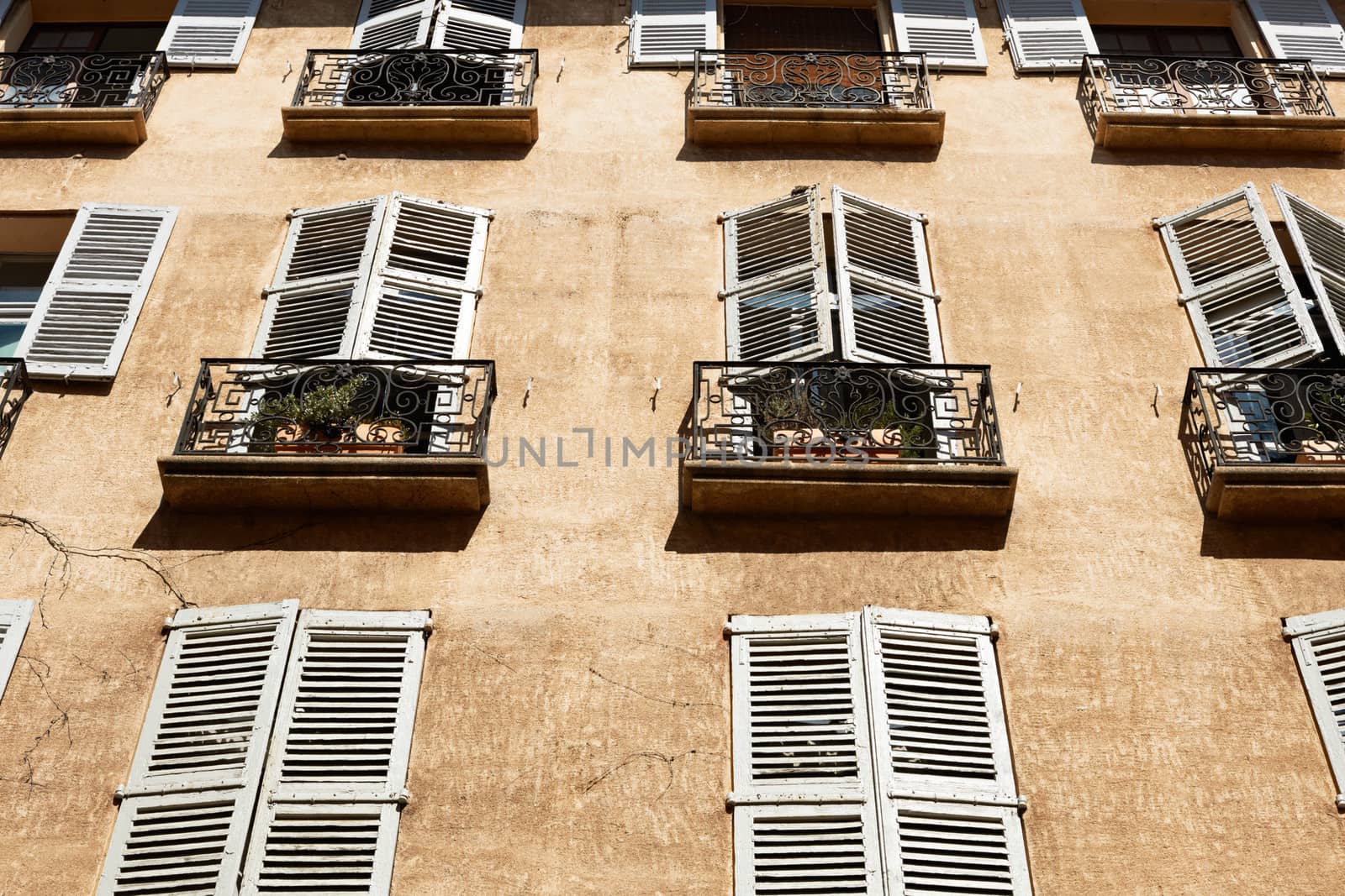 Typical facade of a Medieval French Provence house