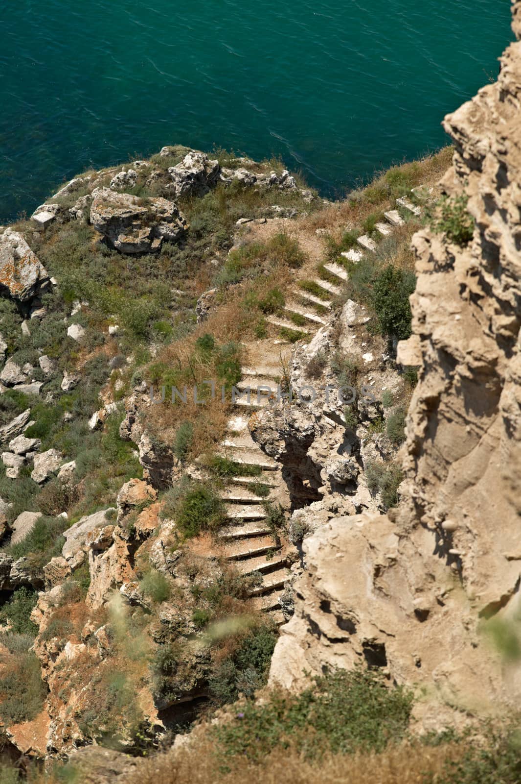 Stairs at Kaliakra cape by ecobo