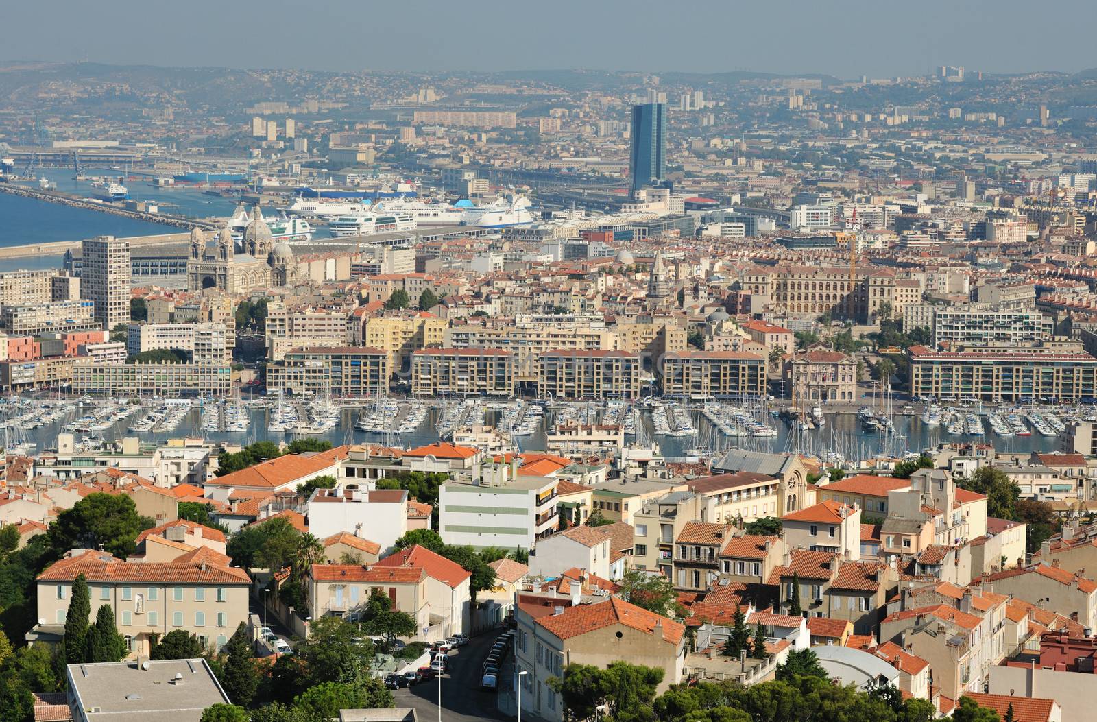 The old port of Marseille, France